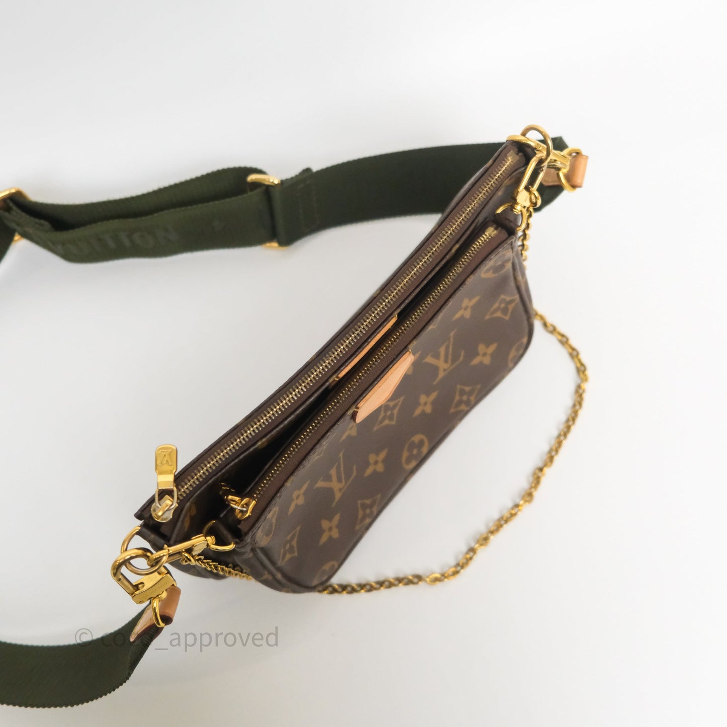 Louis Vuitton Multi Pochette Accessories Khaki Monogram Canvas