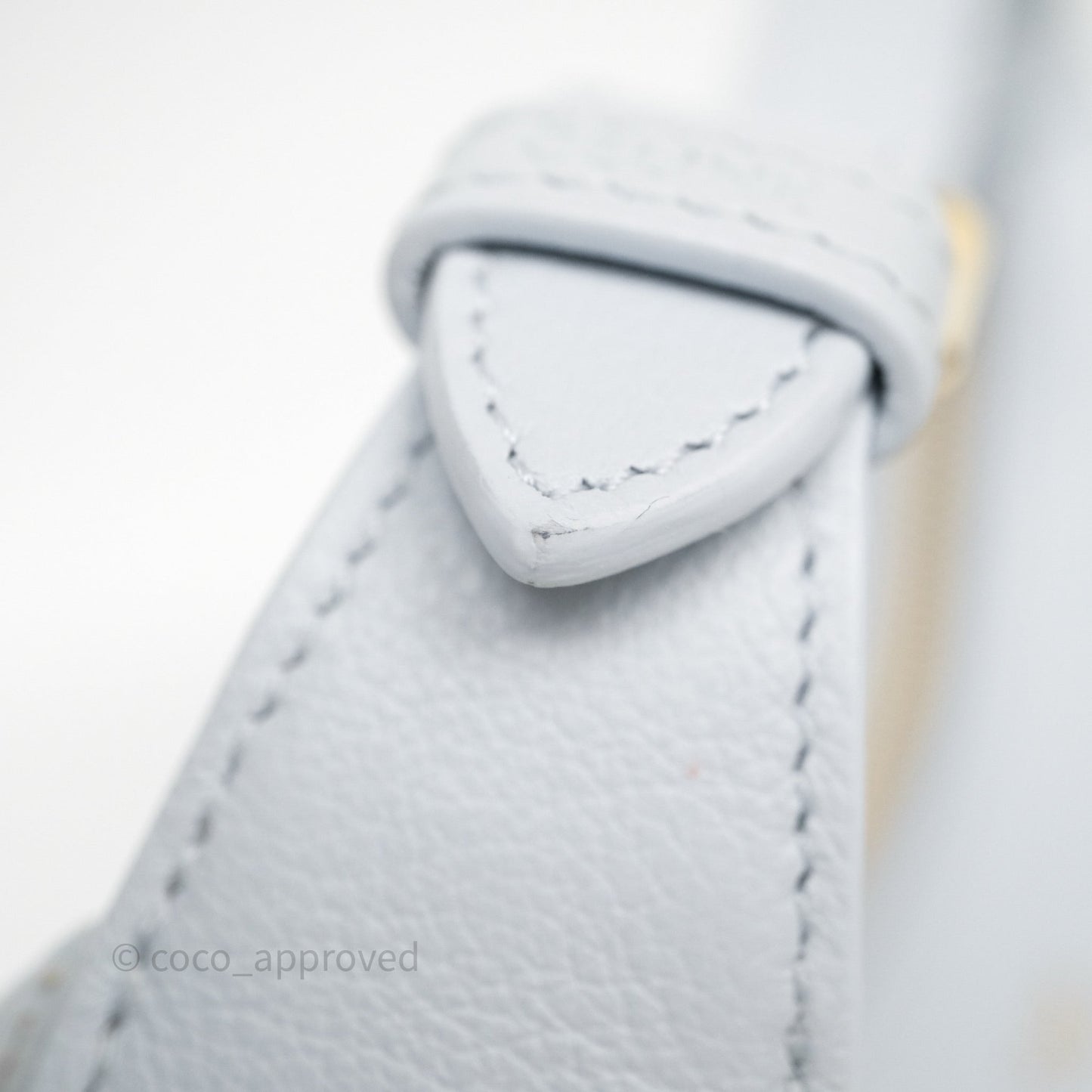 Celine Teen Celine Lulu in Grained Calfskin Glacier Light Blue
