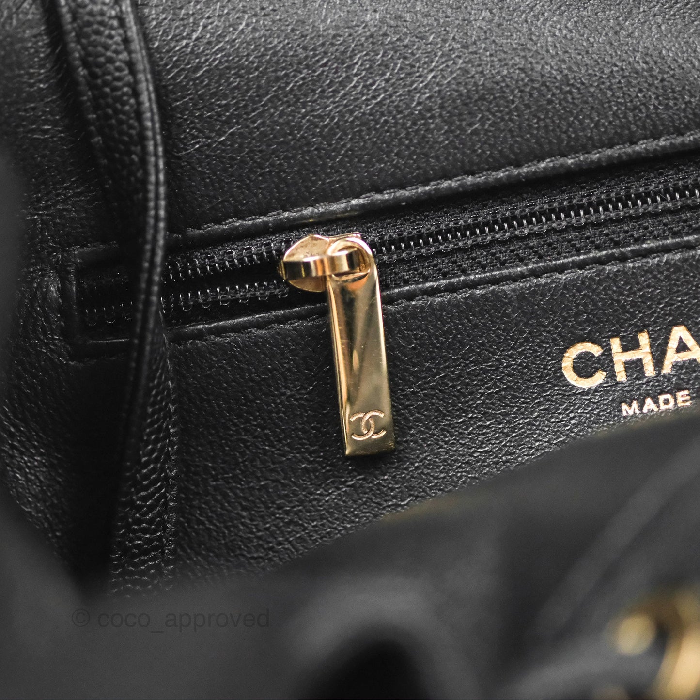 Chanel Quilted Business Affinity Backpack Black Caviar Gold Hardware