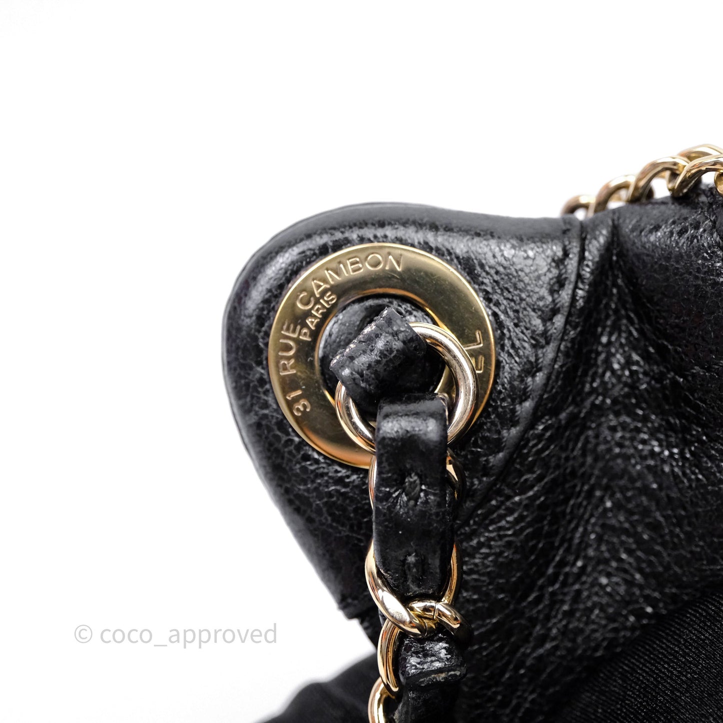 Chanel Waist Bag Black Crumpled Glazed Lambskin Gold Hardware