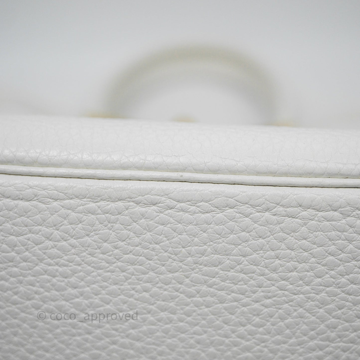 Hermès Birkin 30 Retourne Blanc 01 Clemence Gold Hardware