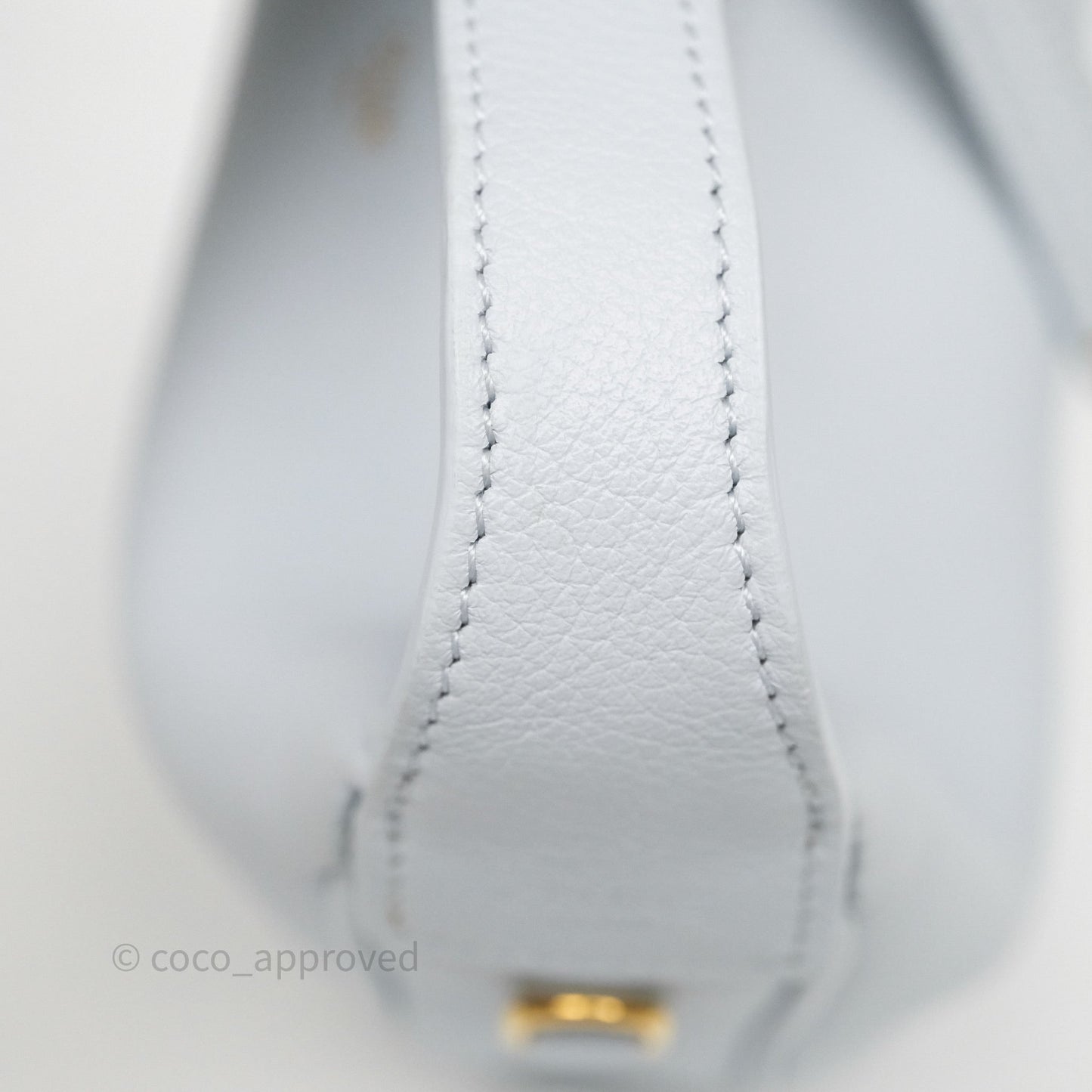 Celine Teen Celine Lulu in Grained Calfskin Glacier Light Blue