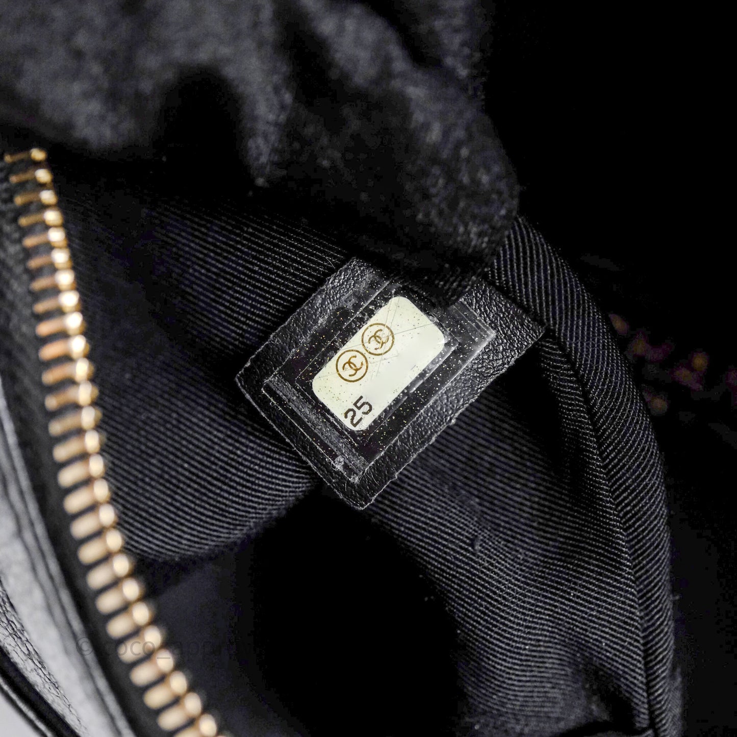 Chanel Waist Bag Black Crumpled Glazed Lambskin Gold Hardware