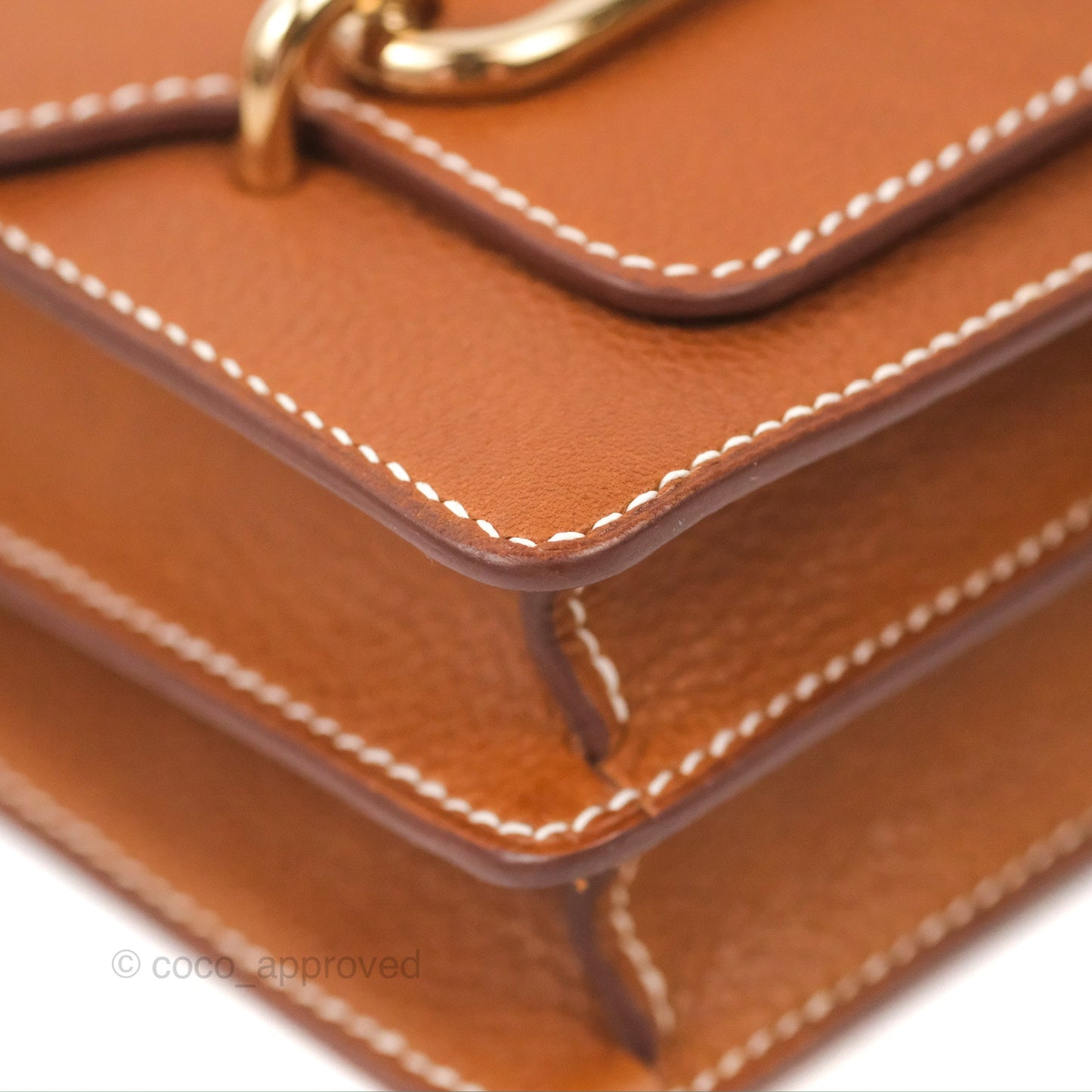 Hermès Roulis Mini 18 Gold Fauve Barenia Gold Hardware