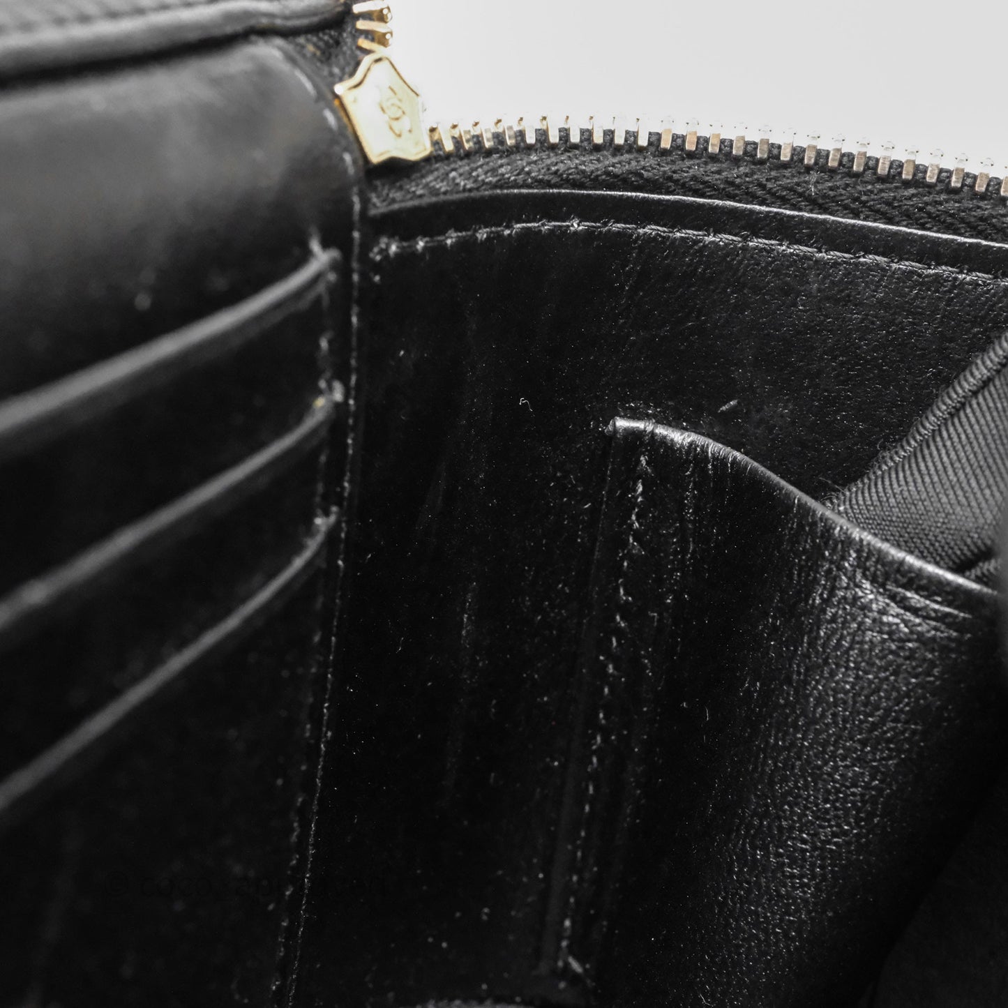 Chanel Vanity Rectangular Metal Top Handle Black Lambskin Aged Gold Hardware