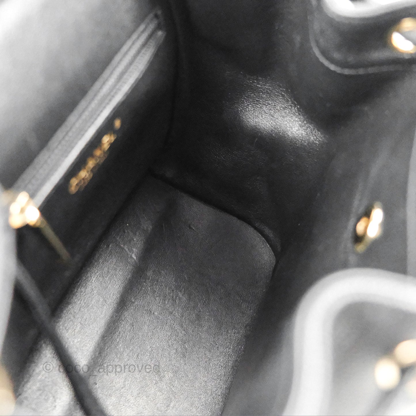 Chanel Quilted Business Affinity Backpack Black Caviar Gold Hardware