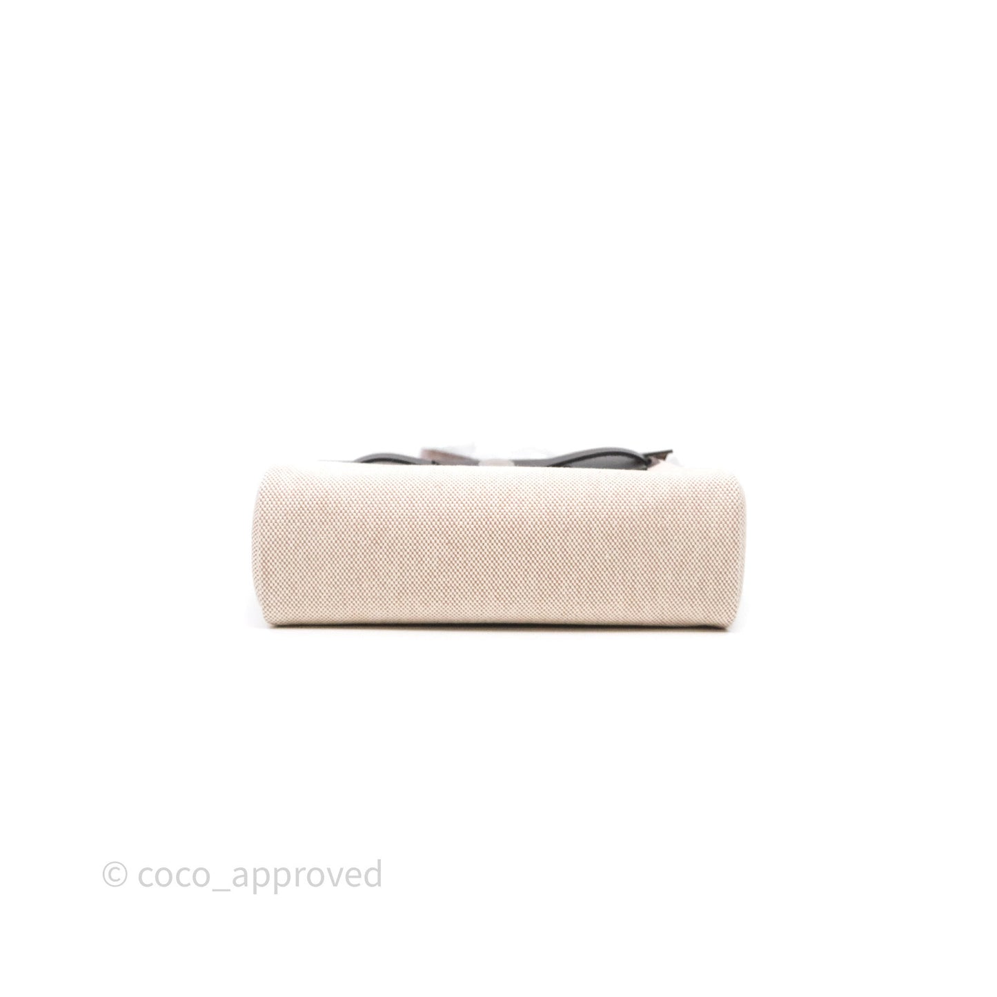 Hermès Mini Herbag Ebene 46 Canvas Palladium Hardware