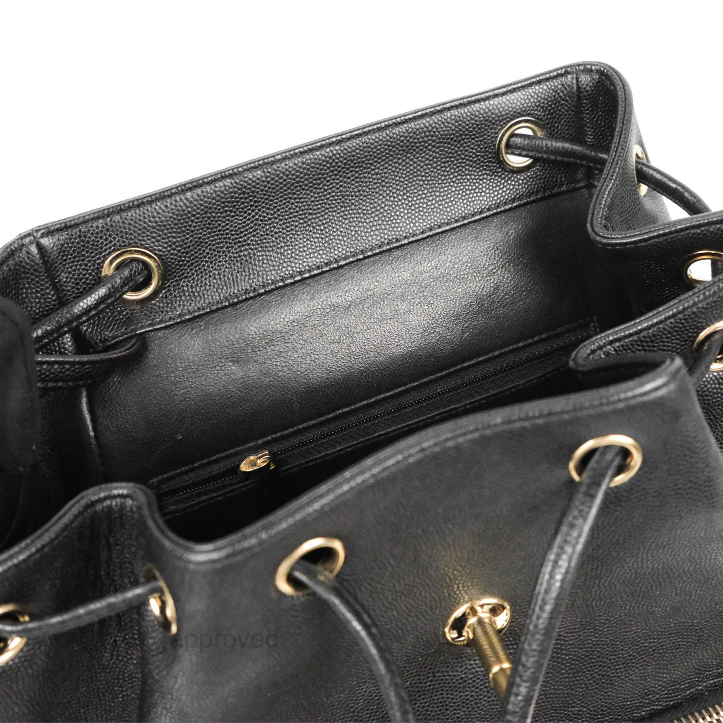 Chanel Quilted Business Affinity Backpack Black Caviar Gold Hardware