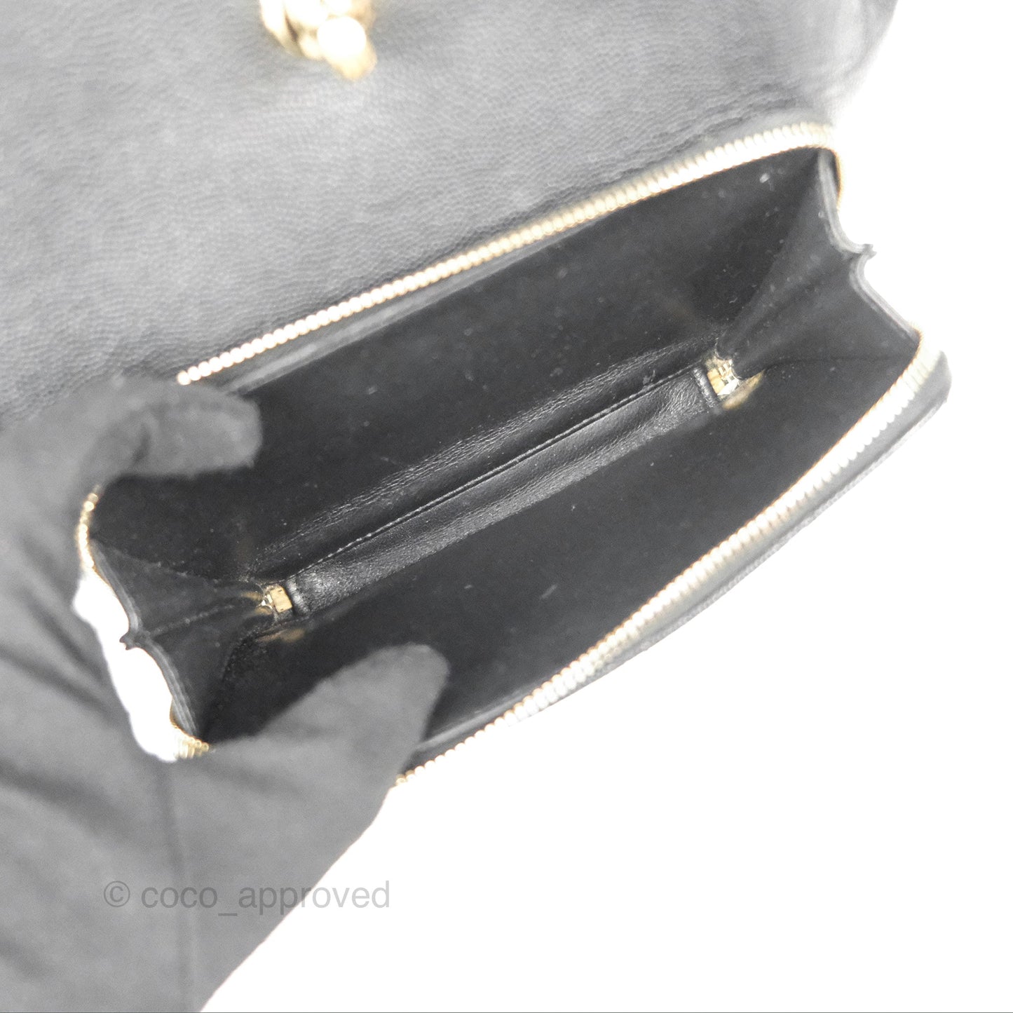 Chanel Quilted Business Affinity Backpack Black Caviar Gold Hardware