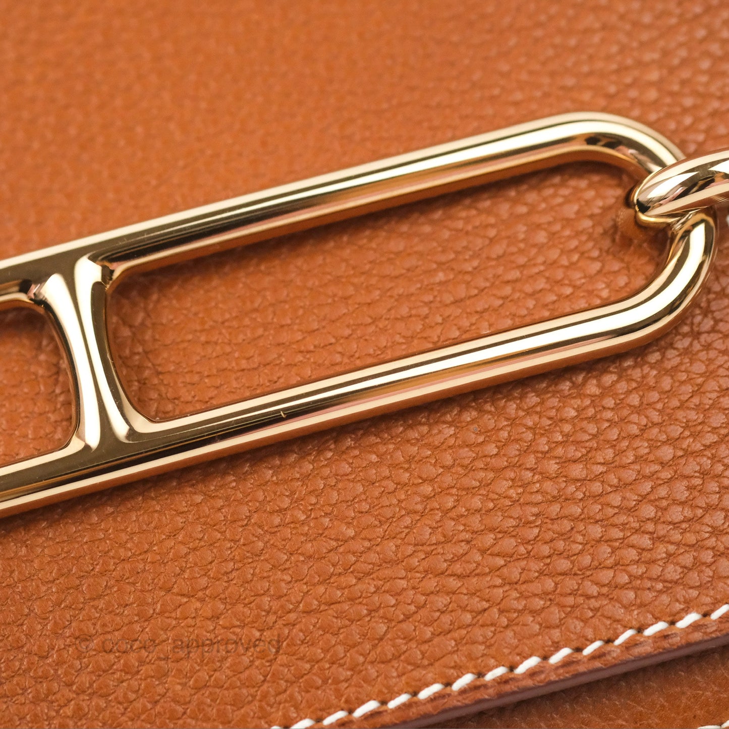 Hermès Roulis Mini 18 Gold Fauve Barenia Gold Hardware