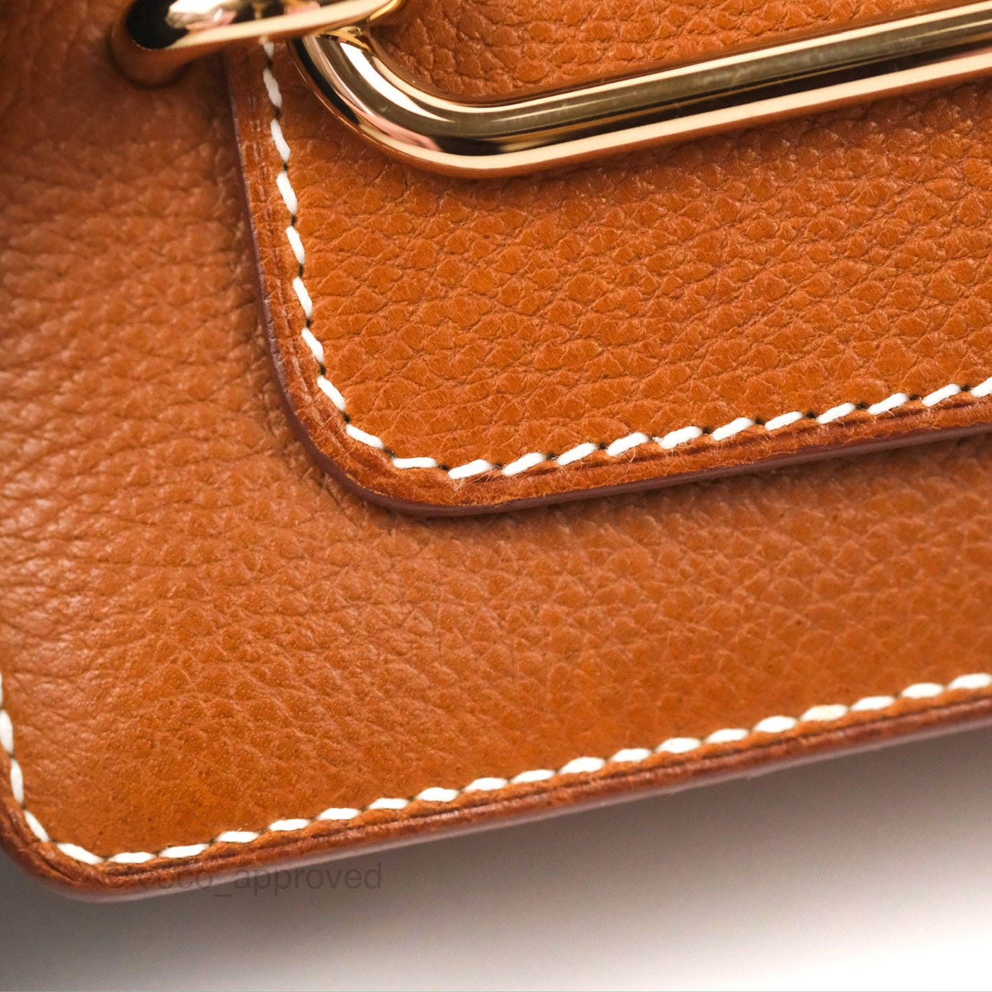 Hermès Roulis Mini 18 Gold Fauve Barenia Gold Hardware