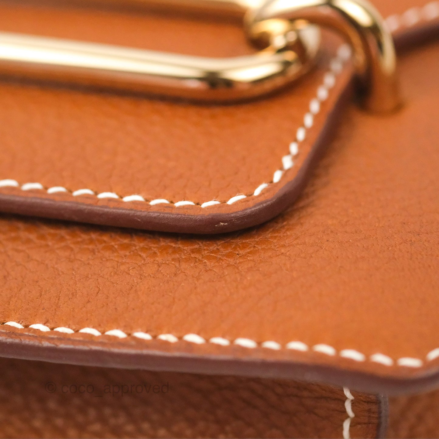 Hermès Roulis Mini 18 Gold Fauve Barenia Gold Hardware