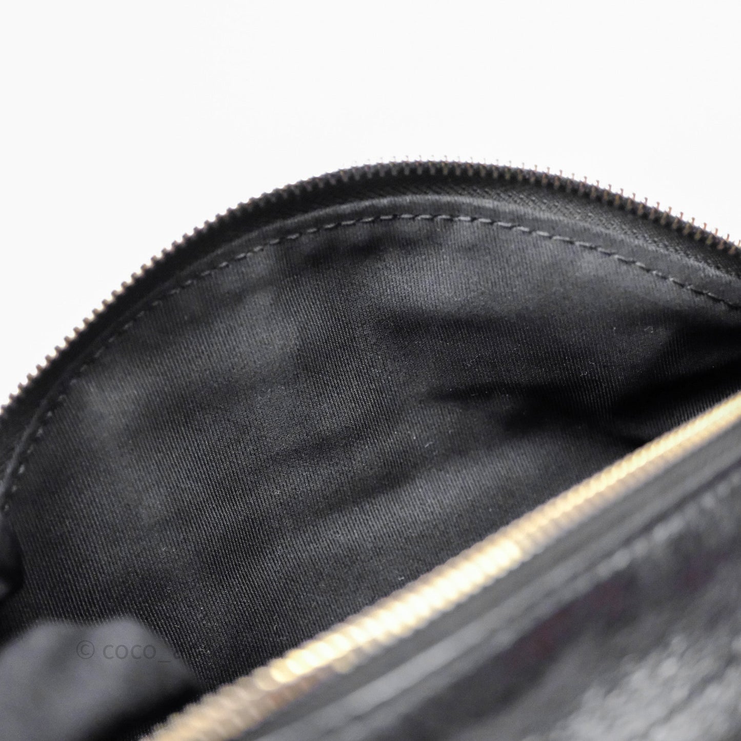 Chanel Waist Bag Black Crumpled Glazed Lambskin Gold Hardware