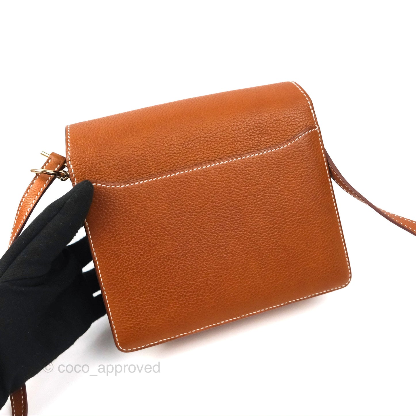 Hermès Roulis Mini 18 Gold Fauve Barenia Gold Hardware