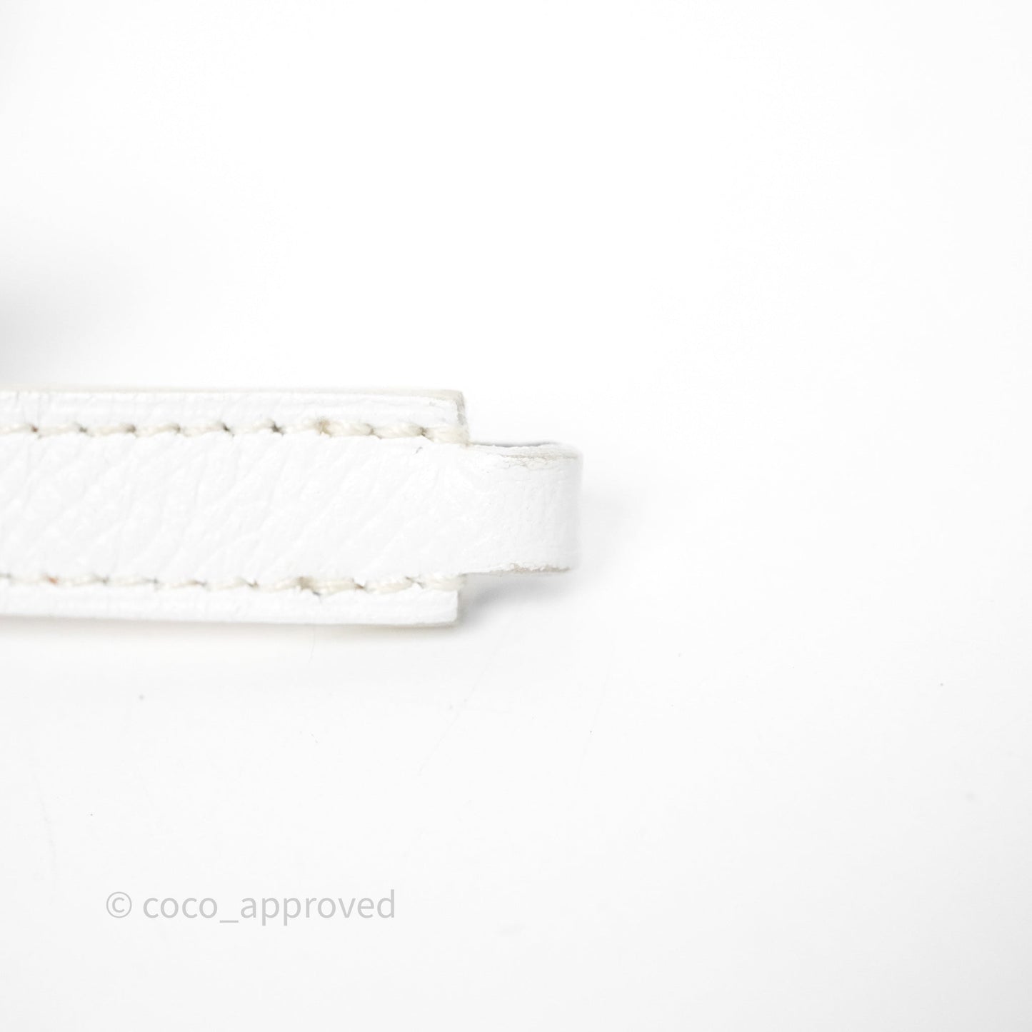 Hermès Rivale Double Tour Bracelet White Epsom Gold Hardware