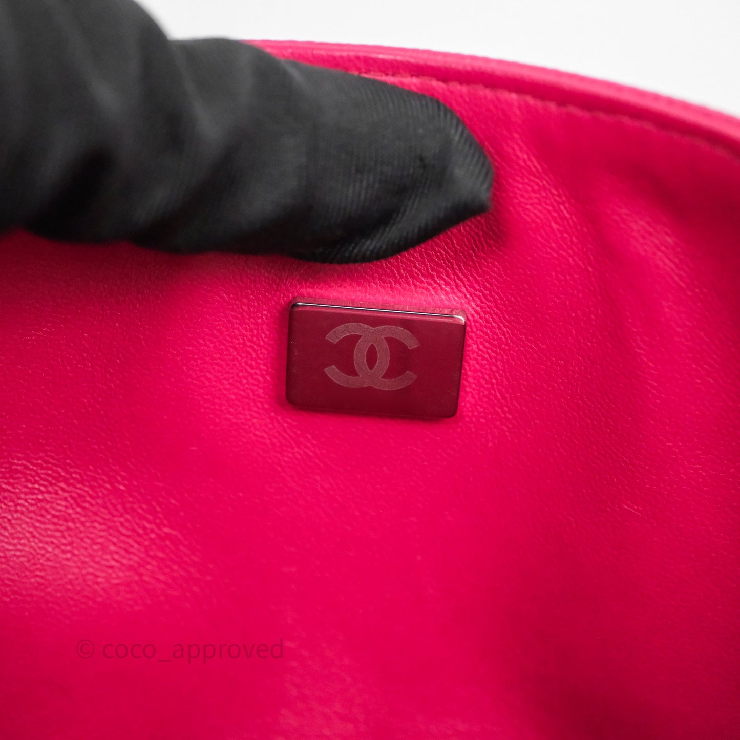 Chanel Small Classic Flap Quilted Hot Pink Caviar Silver Hardware