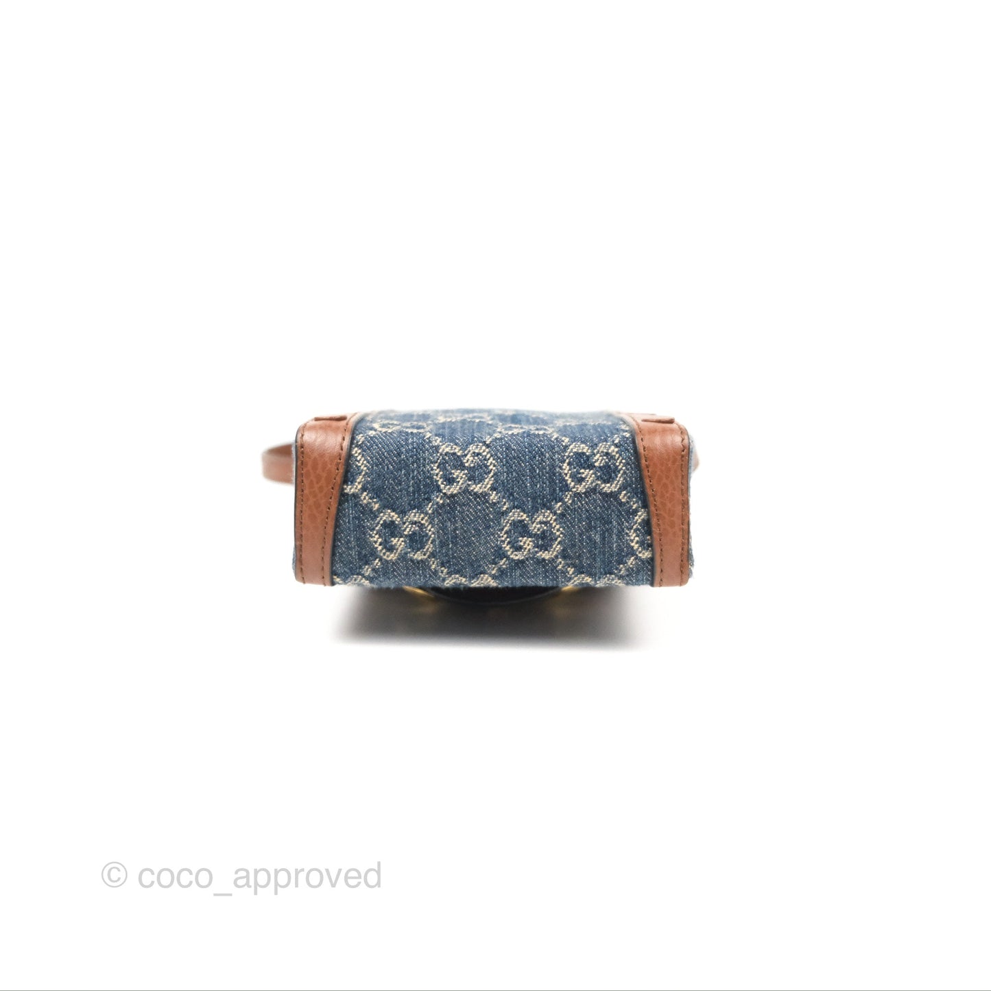 Gucci Horsebit 1955 Mini Bag GG Denim/ Brown Leather