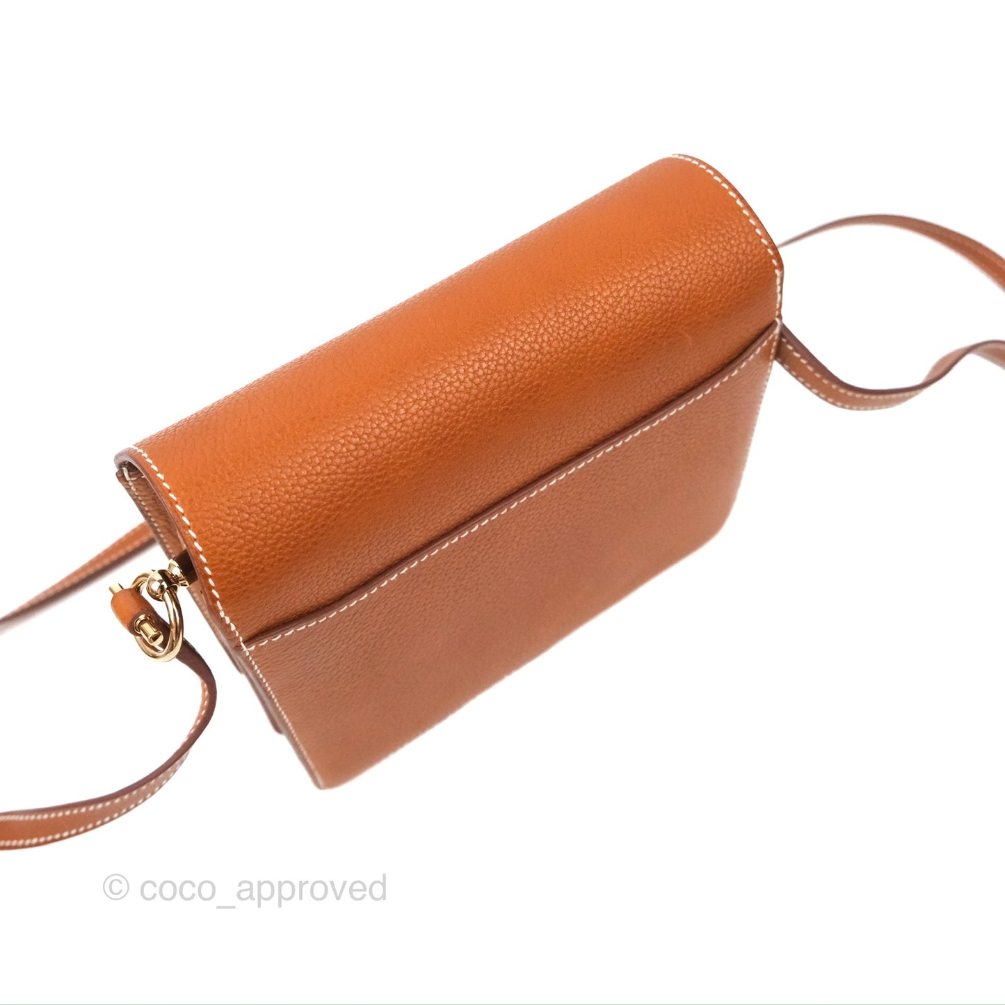 Hermès Roulis Mini 18 Gold Fauve Barenia Gold Hardware