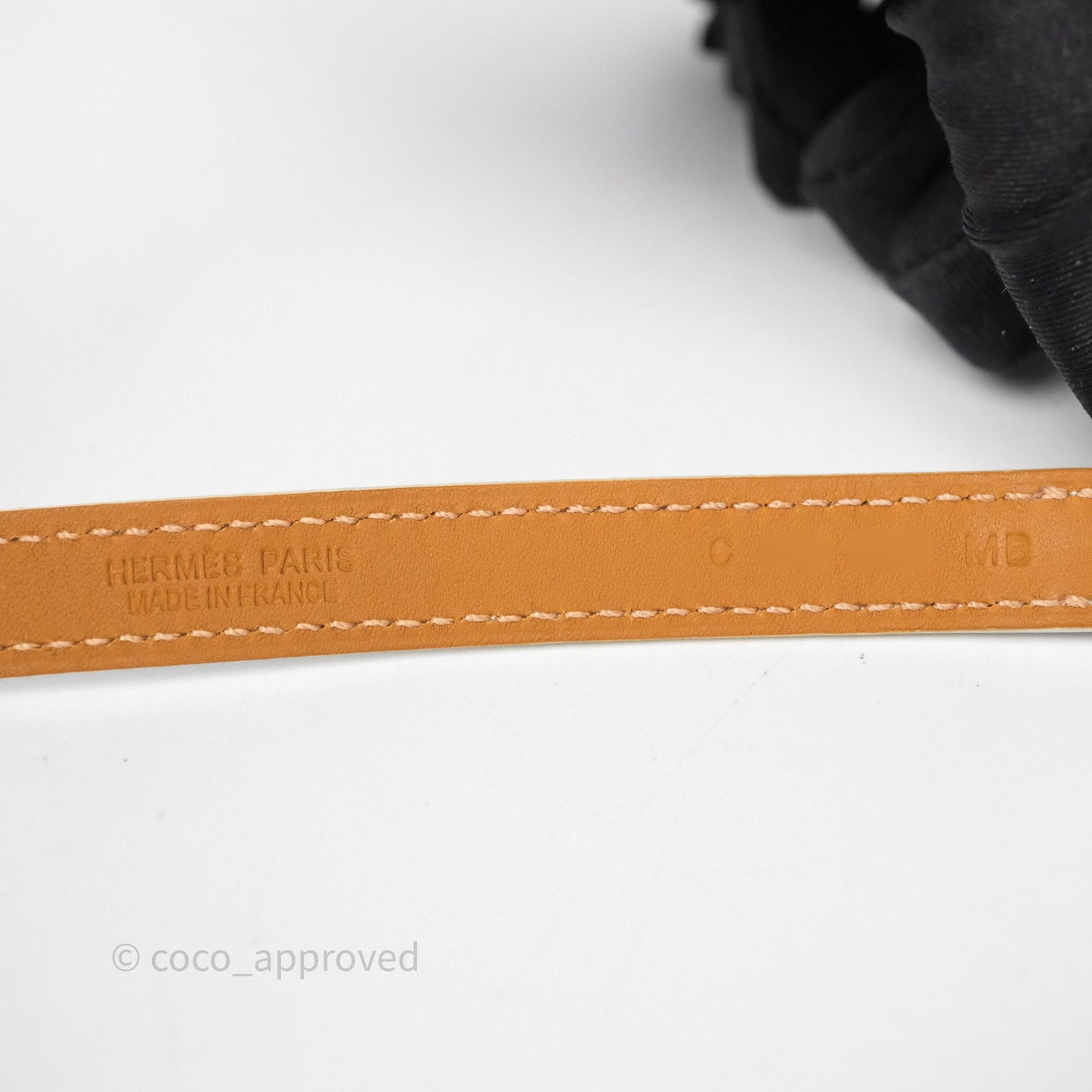 Hermès Rivale Double Tour Bracelet White Epsom Gold Hardware
