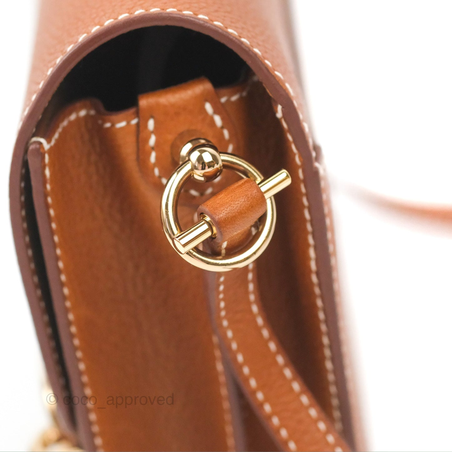 Hermès Roulis Mini 18 Gold Fauve Barenia Gold Hardware