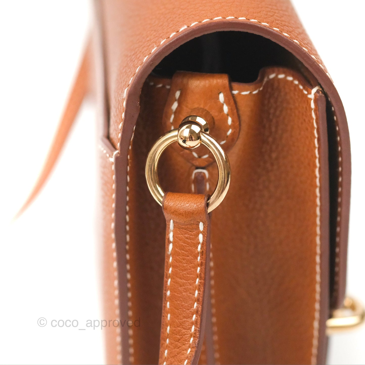 Hermès Roulis Mini 18 Gold Fauve Barenia Gold Hardware