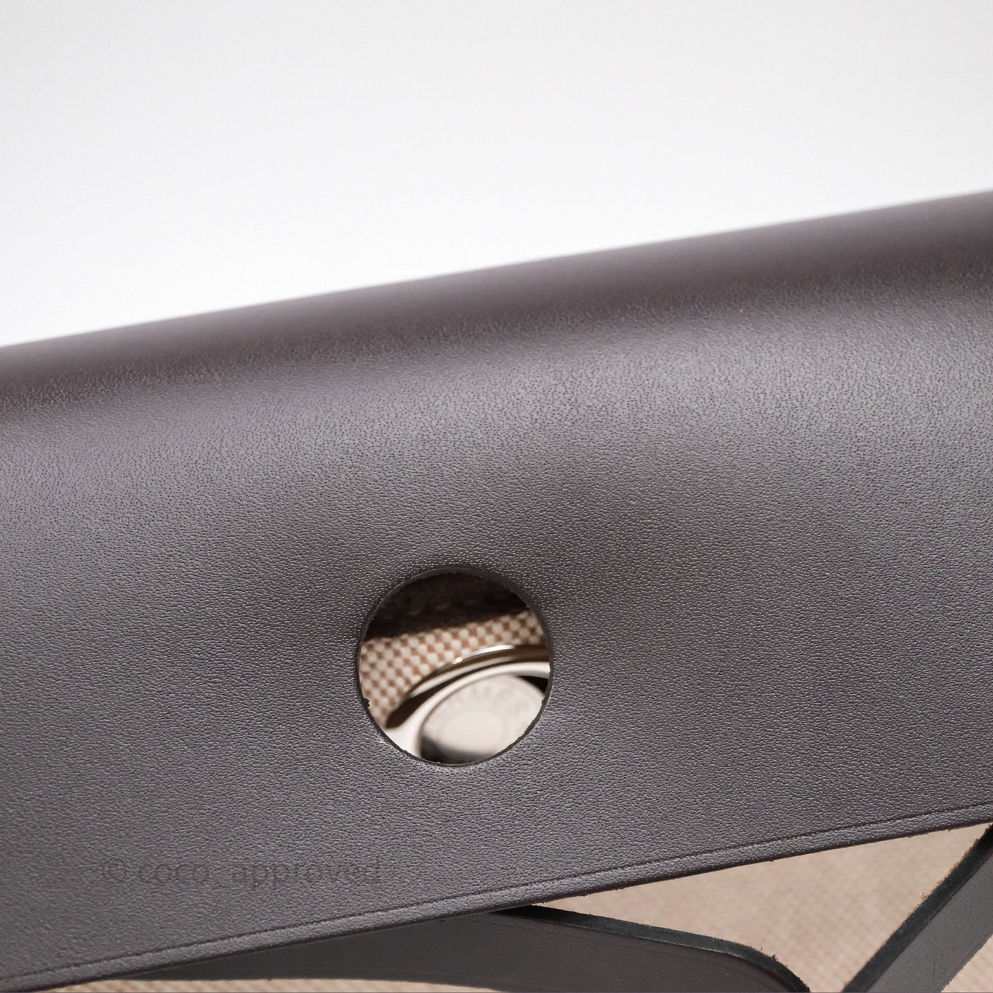 Hermès Mini Herbag Ebene 46 Canvas Palladium Hardware