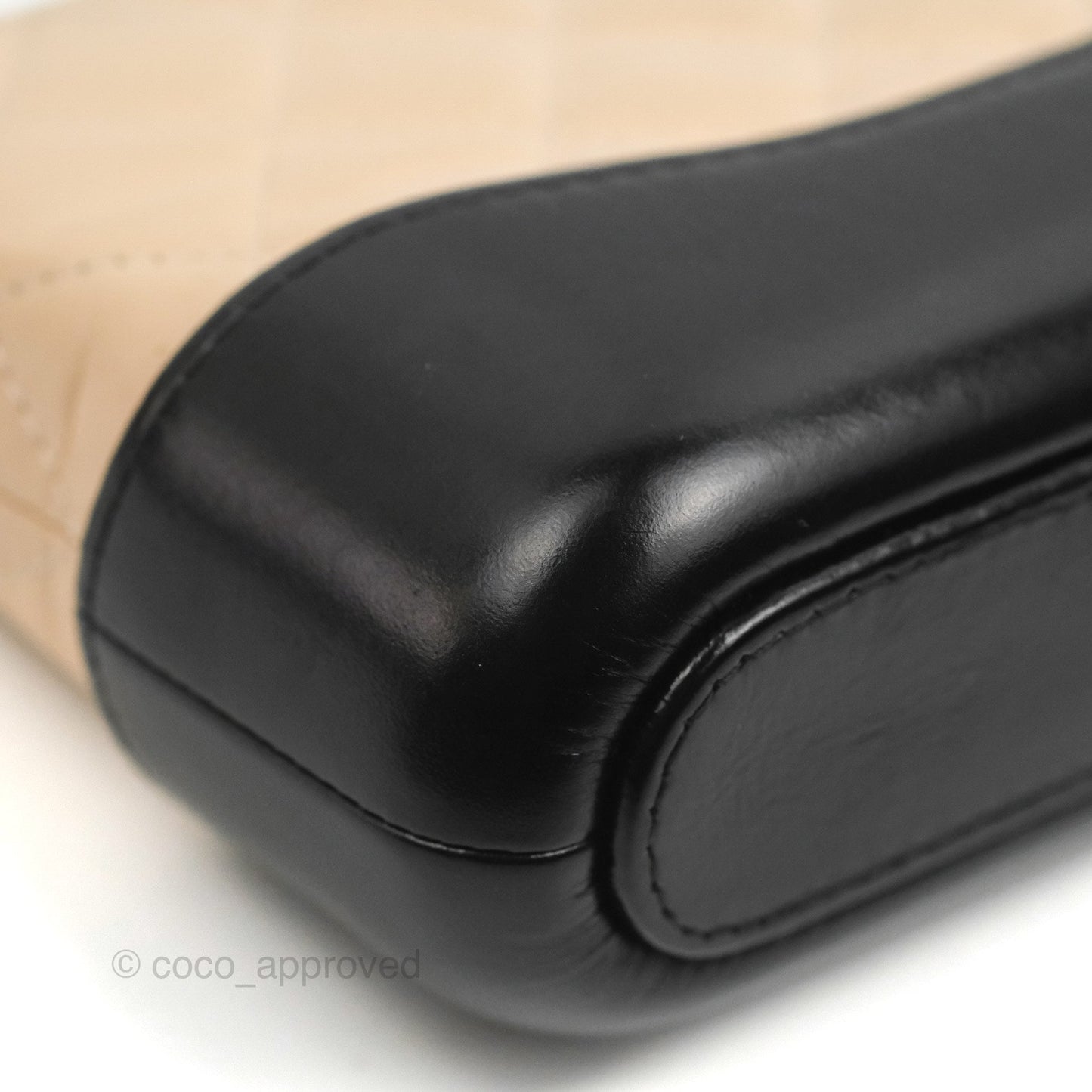 Chanel Gabrielle Clutch With Chain Aged Calfskin Beige/ Black Mixed Hardware