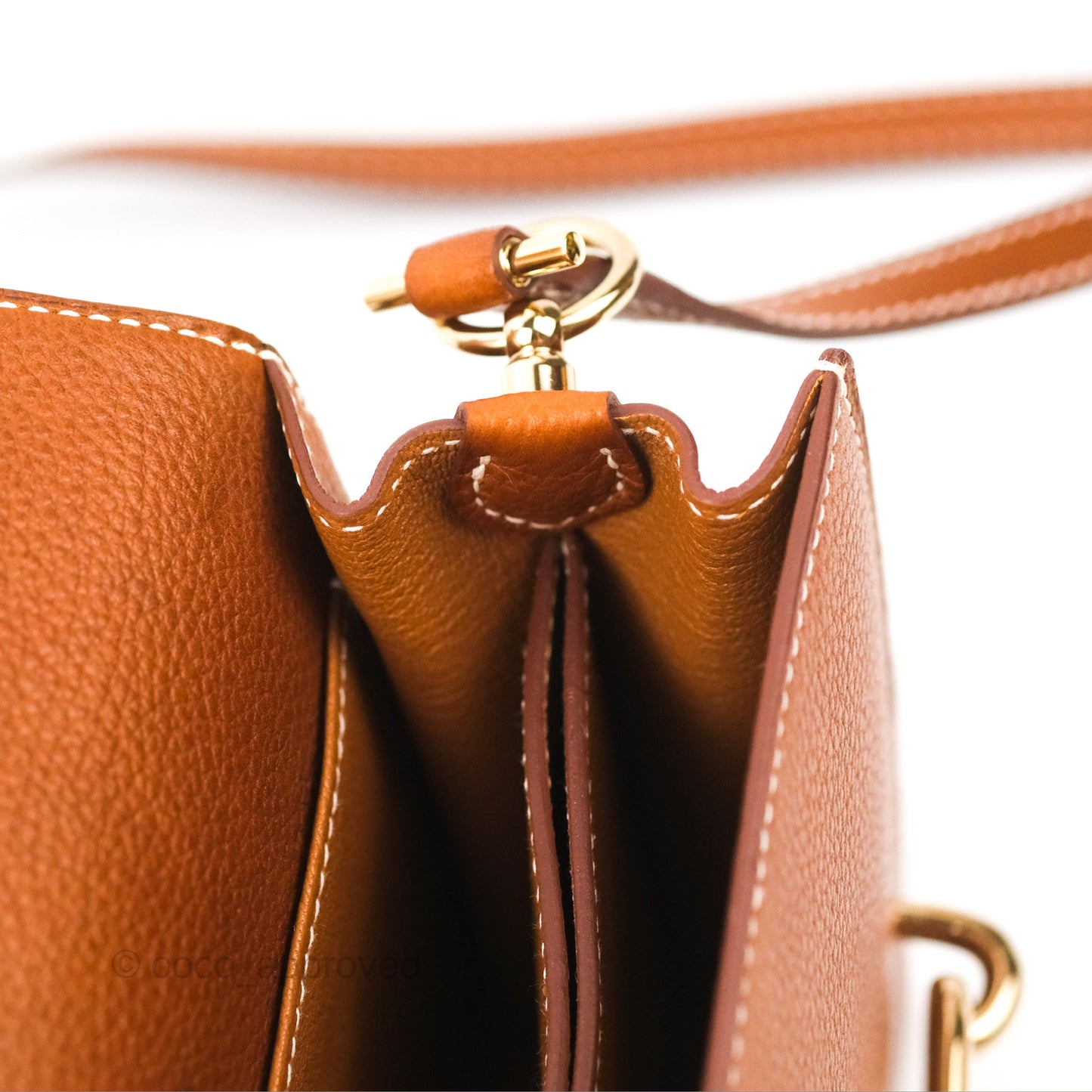 Hermès Roulis Mini 18 Gold Fauve Barenia Gold Hardware