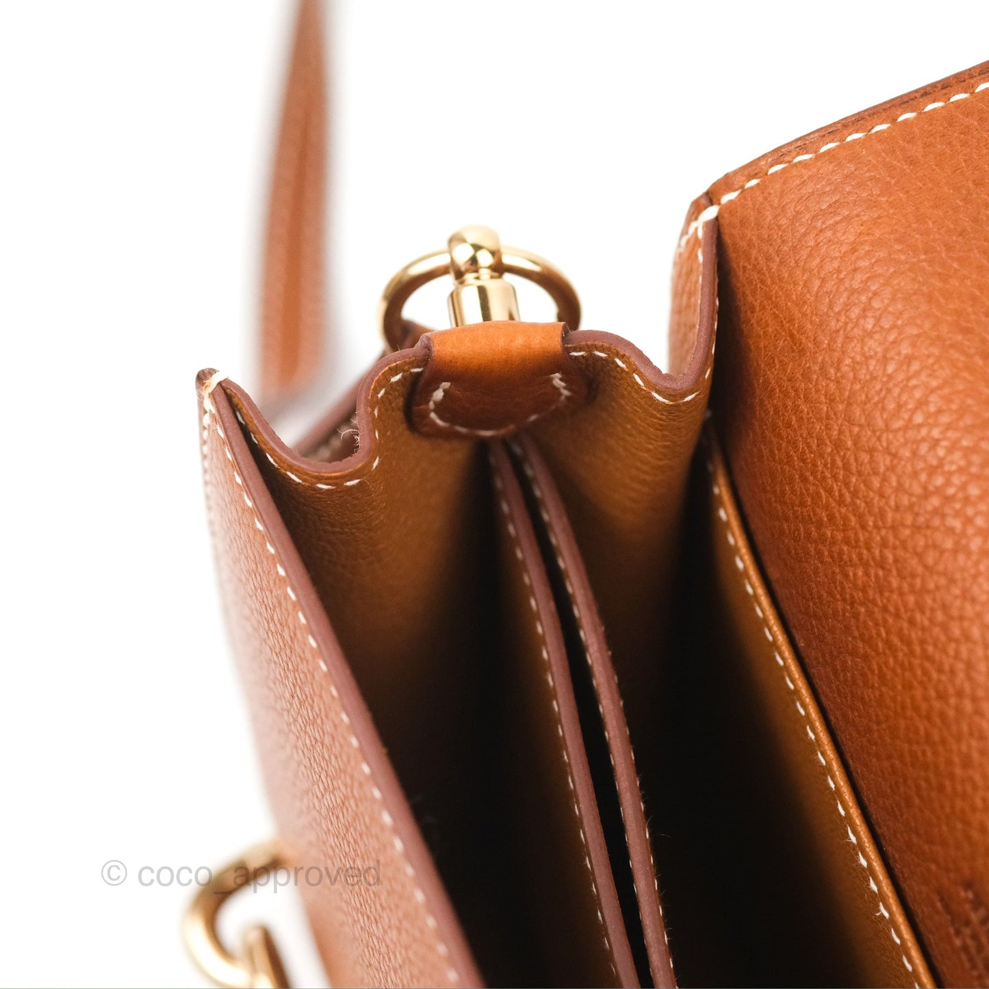 Hermès Roulis Mini 18 Gold Fauve Barenia Gold Hardware