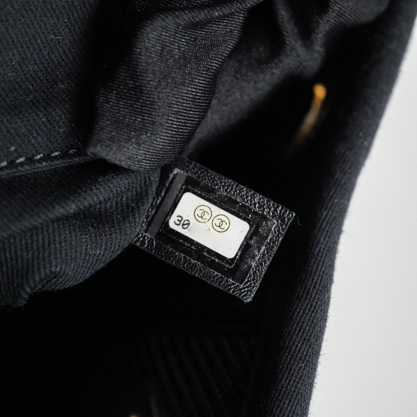 Chanel Medium Deauville Navy Canvas Gold Hardware