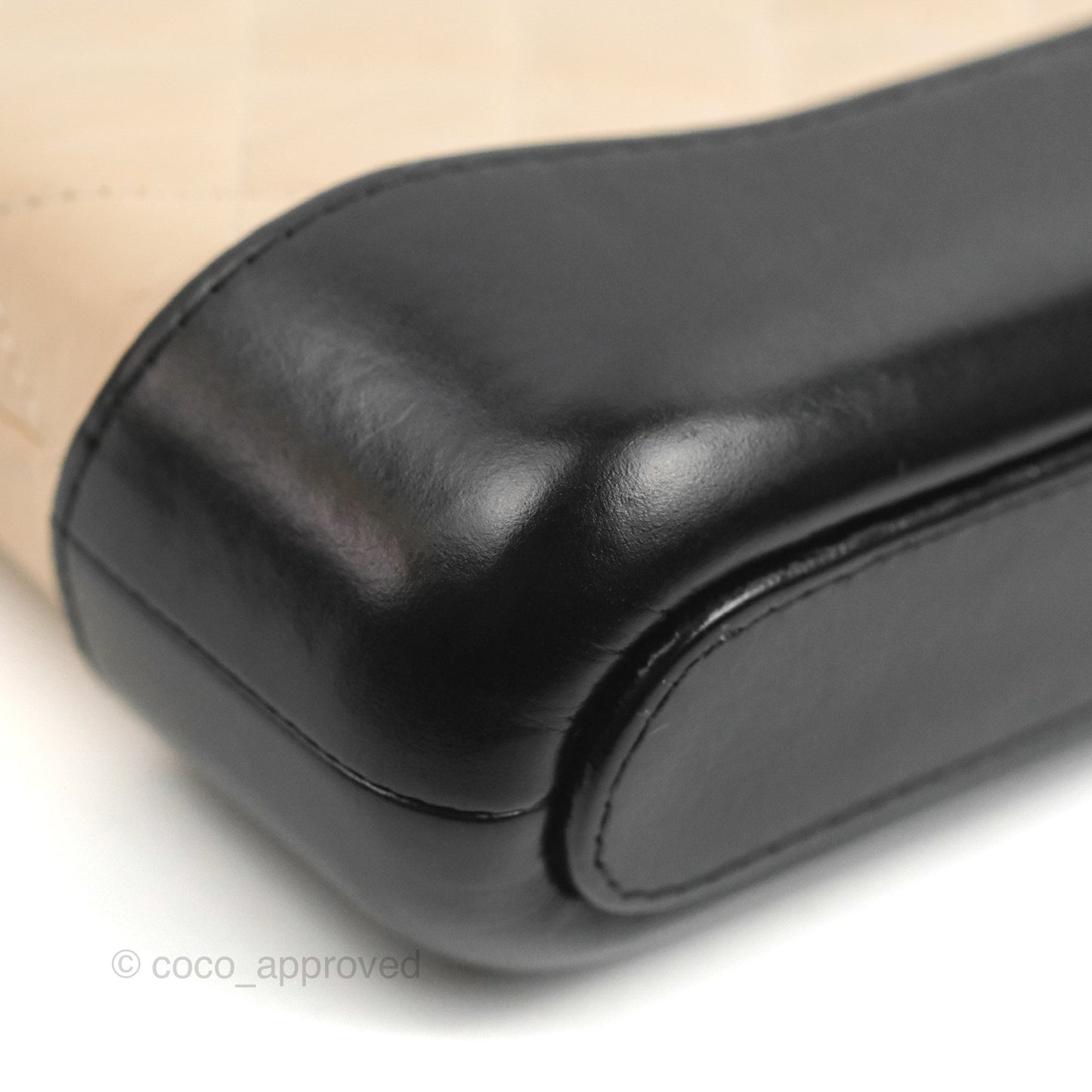 Chanel Gabrielle Clutch With Chain Aged Calfskin Beige/ Black Mixed Hardware