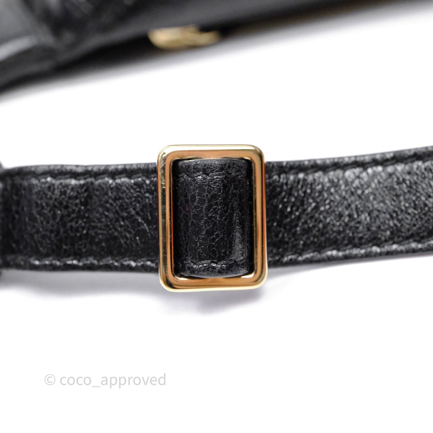 Chanel Waist Bag Black Crumpled Glazed Lambskin Gold Hardware