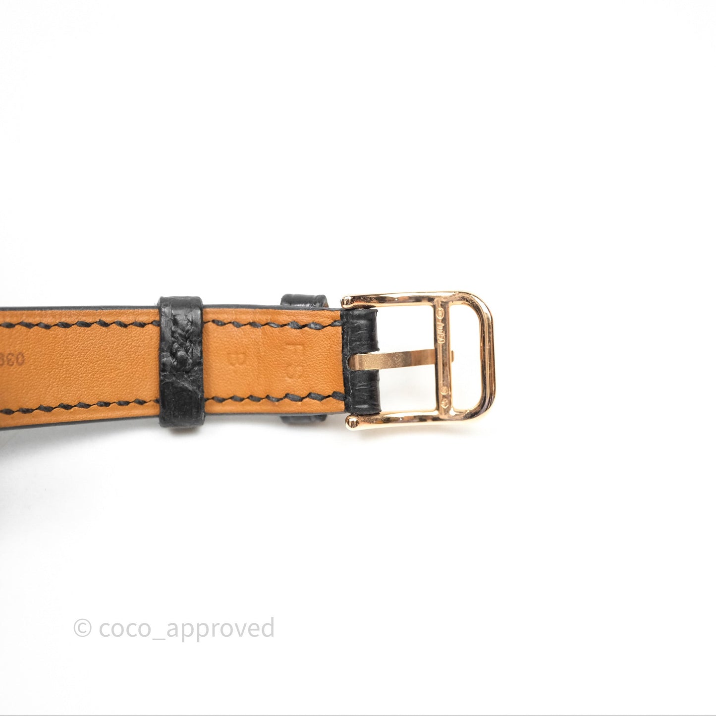Hermès Cape Cod Watch Diamonds Black Noir 89 Rose Gold Hardware