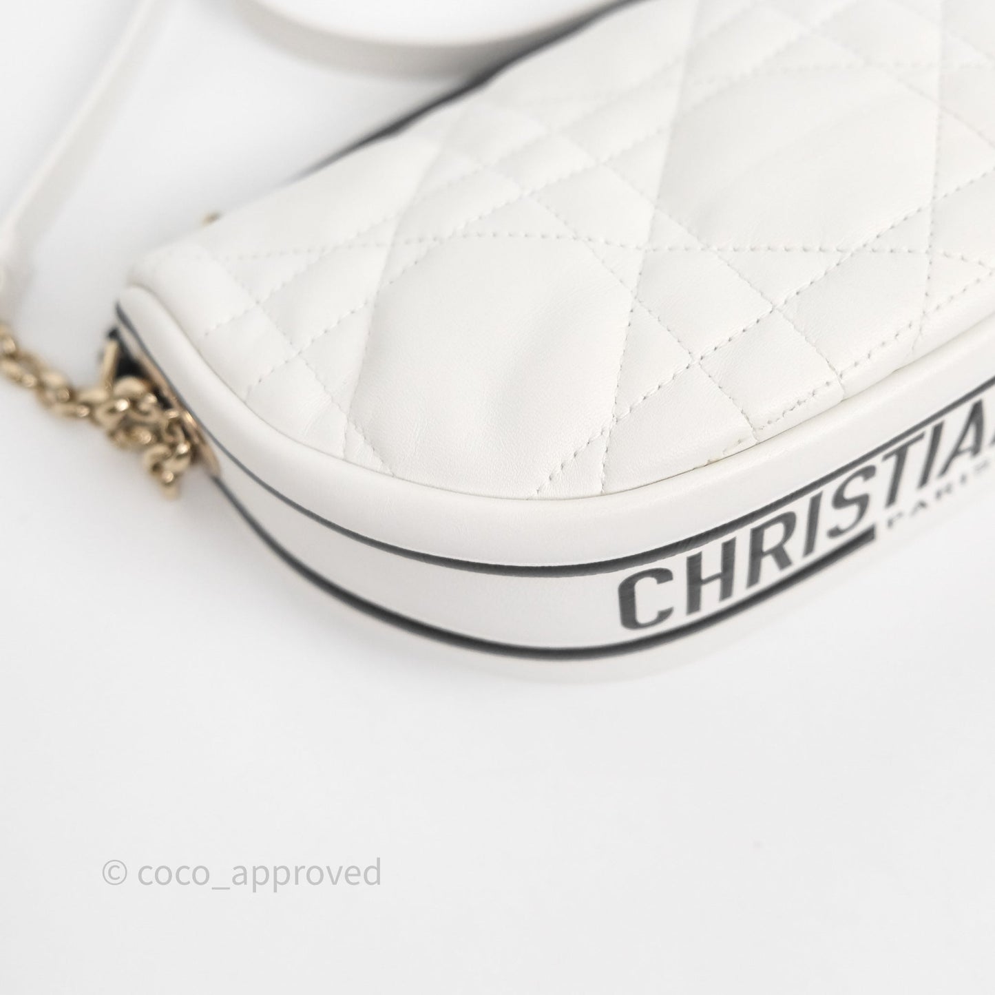 Dior Small Vibe Hobo Bag White Cannage Lambskin