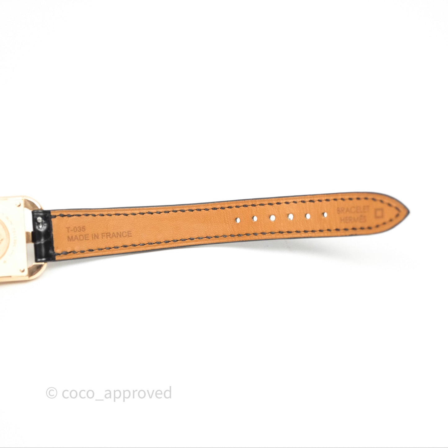 Hermès Cape Cod Watch Diamonds Black Noir 89 Rose Gold Hardware