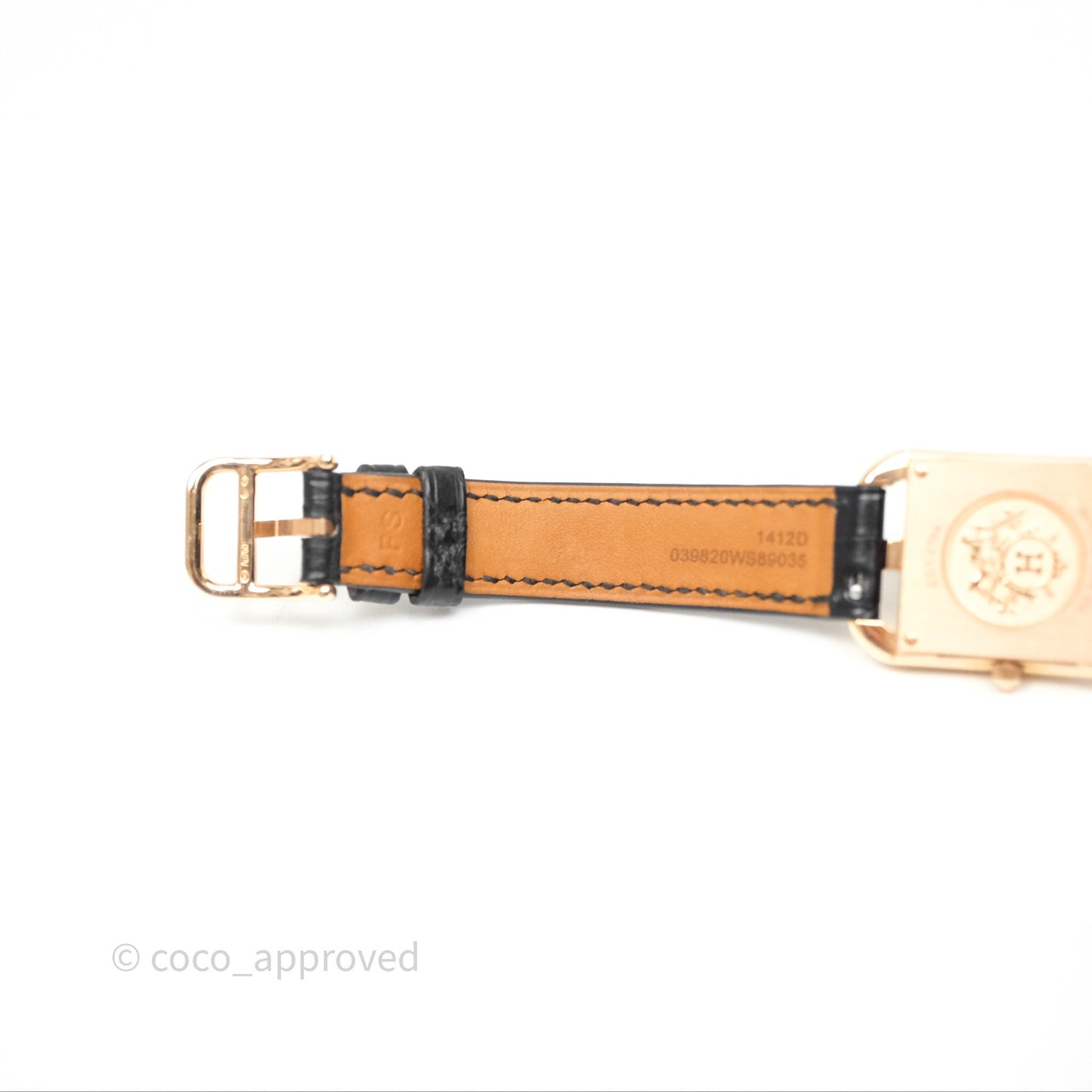 Hermès Cape Cod Watch Diamonds Black Noir 89 Rose Gold Hardware