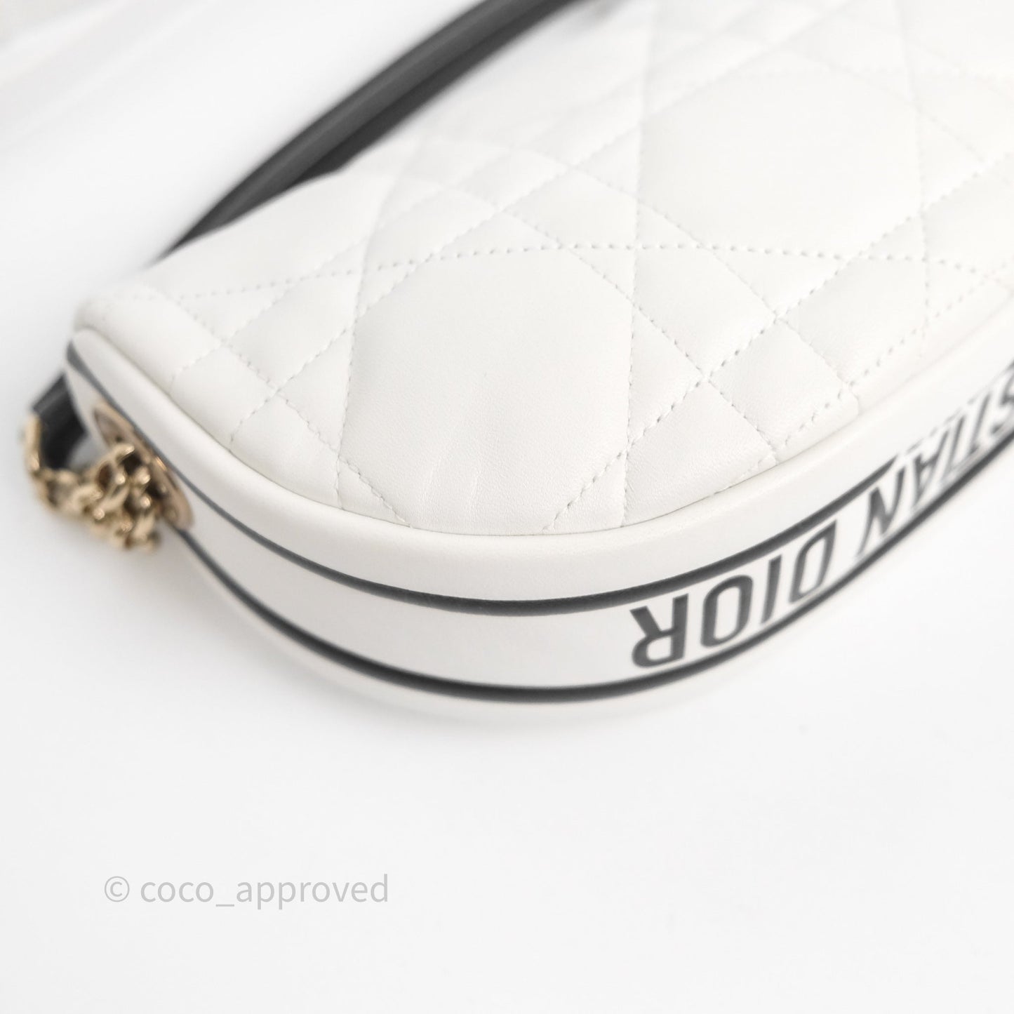 Dior Small Vibe Hobo Bag White Cannage Lambskin