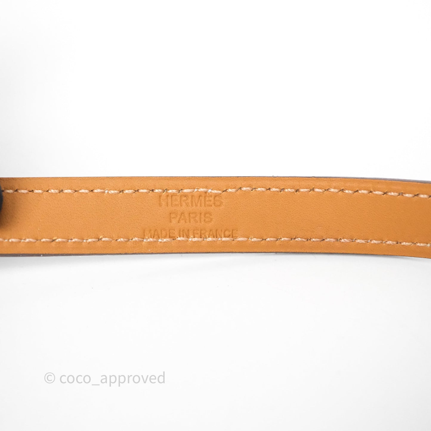 Hermès Kelly Double Tour Bracelet Etoupe Epsom Rose Gold Hardware