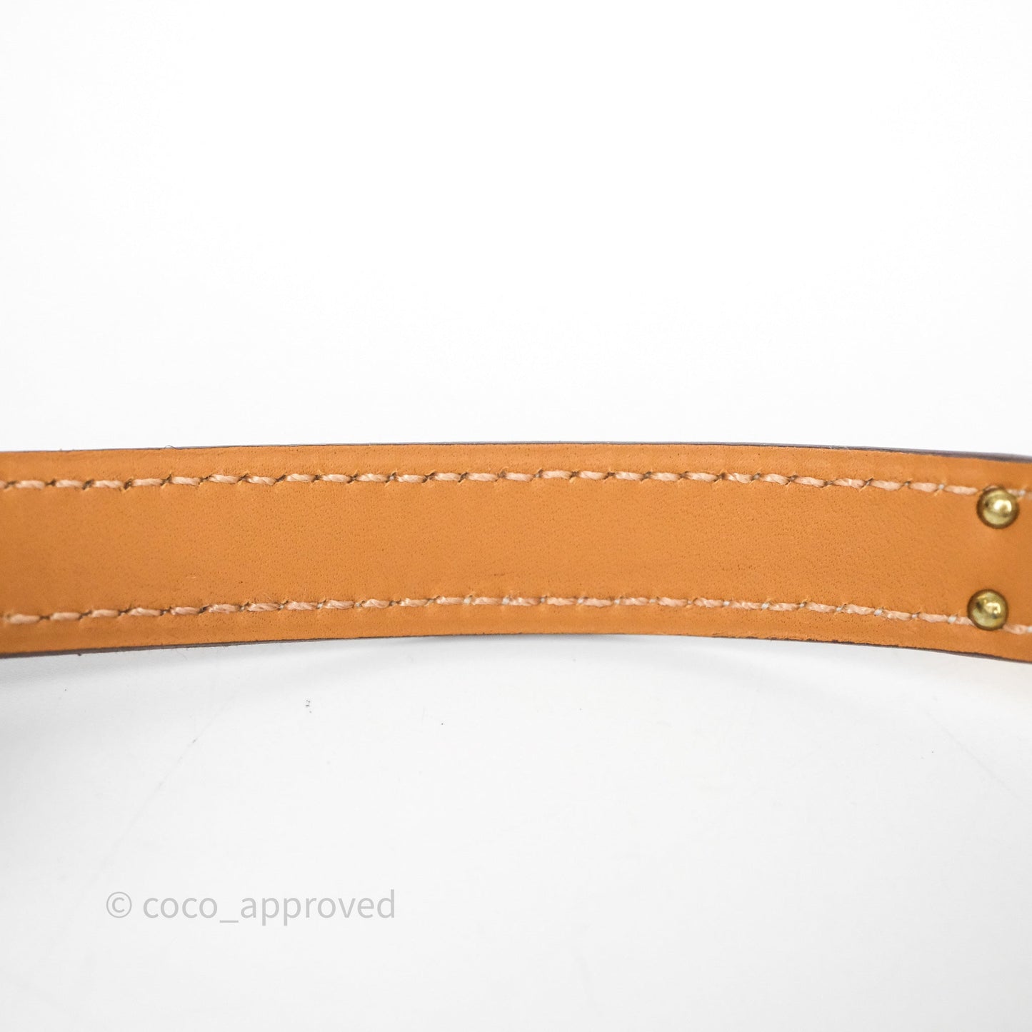 Hermès Kelly Double Tour Bracelet Etoupe Epsom Rose Gold Hardware