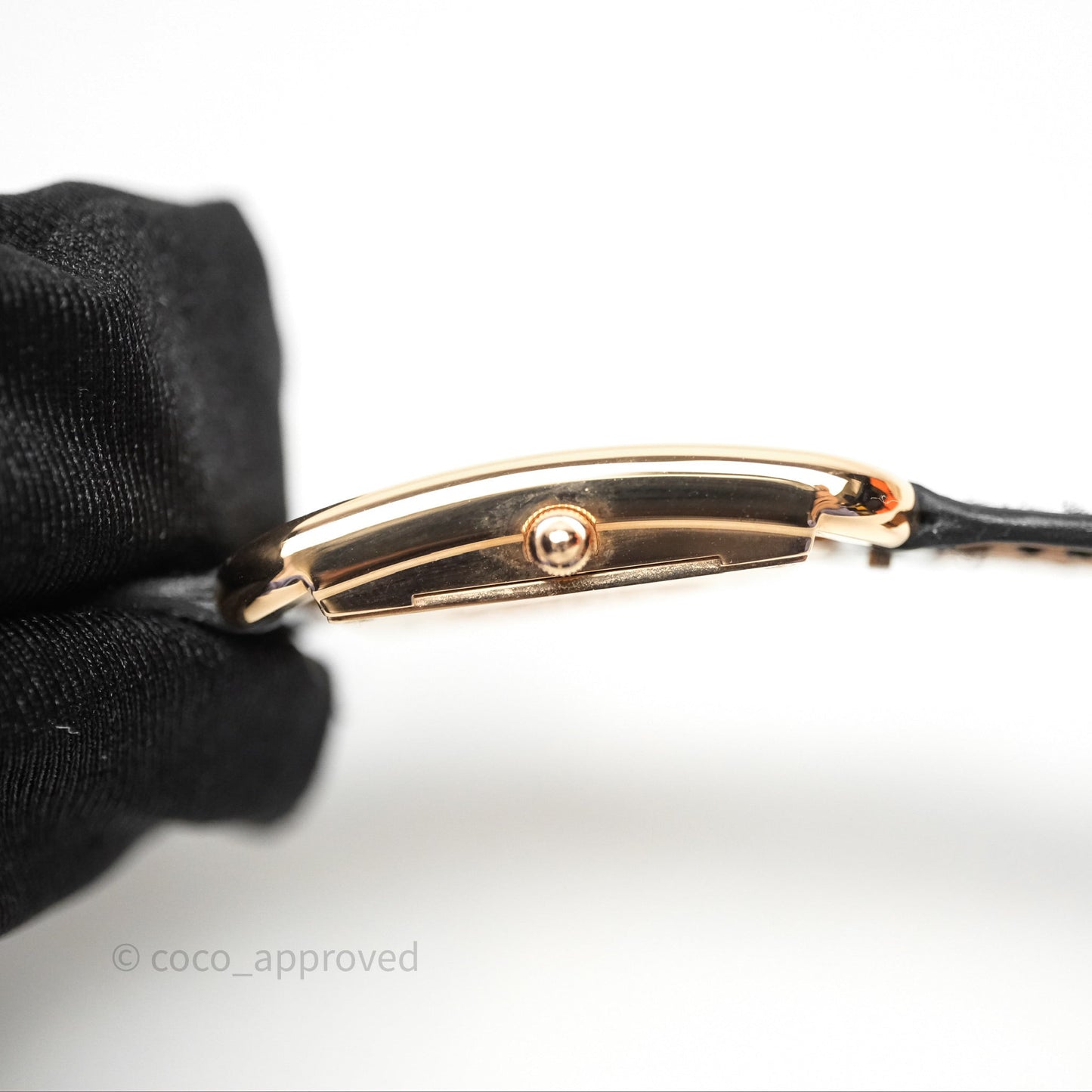 Hermès Cape Cod Watch Diamonds Black Noir 89 Rose Gold Hardware