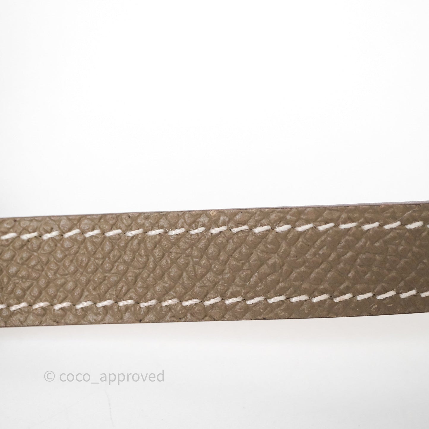 Hermès Kelly Double Tour Bracelet Etoupe Epsom Rose Gold Hardware