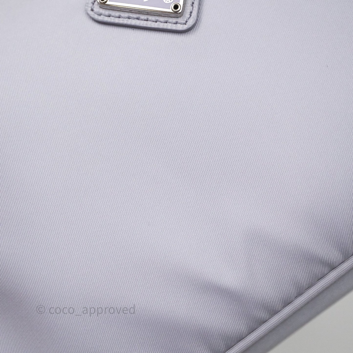 Prada Re-Edition 2000 Nylon Mini Bag Purple Silver Hardware