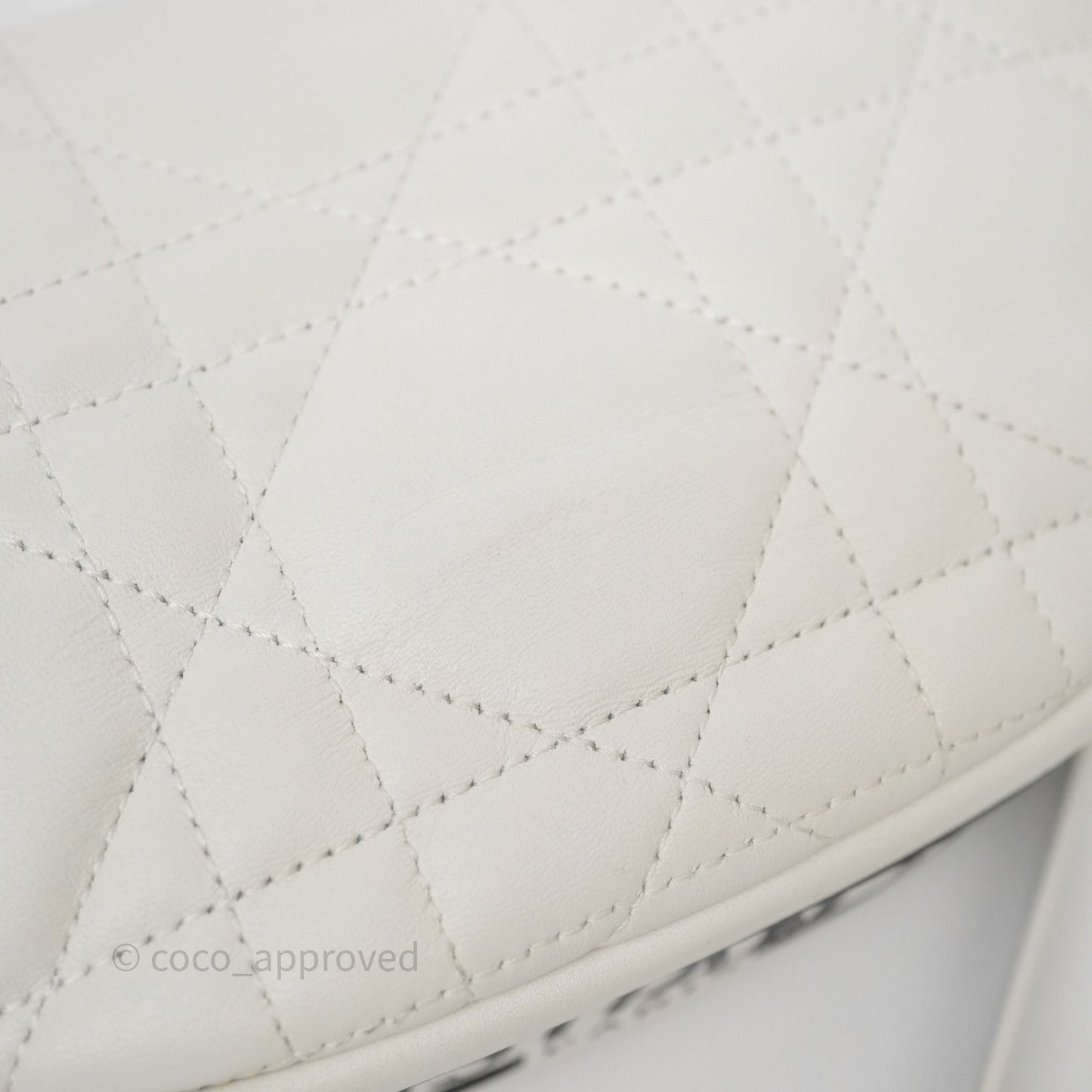 Dior Small Vibe Hobo Bag White Cannage Lambskin
