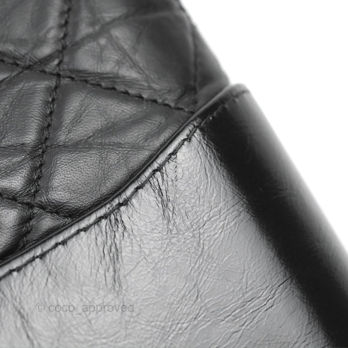 Chanel Large Gabrielle Hobo Black Aged Calfskin Mixed Hardware