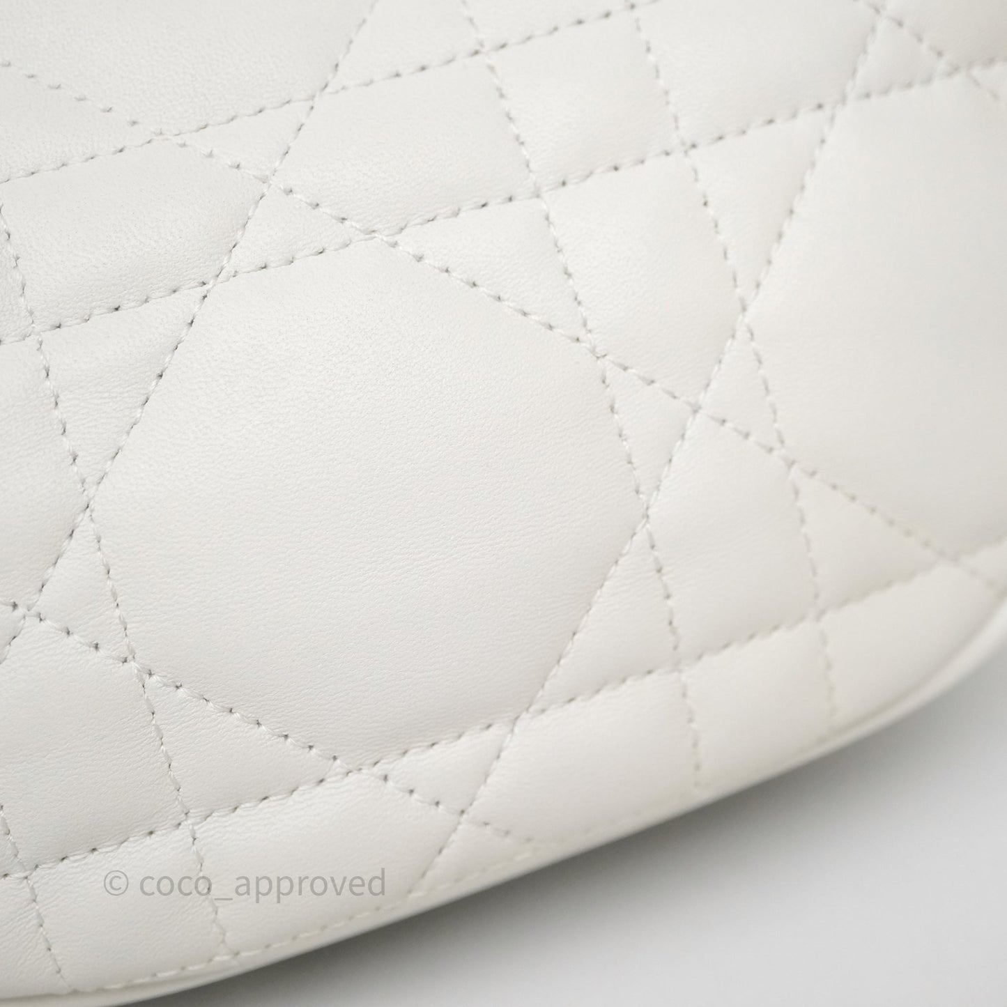 Dior Small Vibe Hobo Bag White Cannage Lambskin