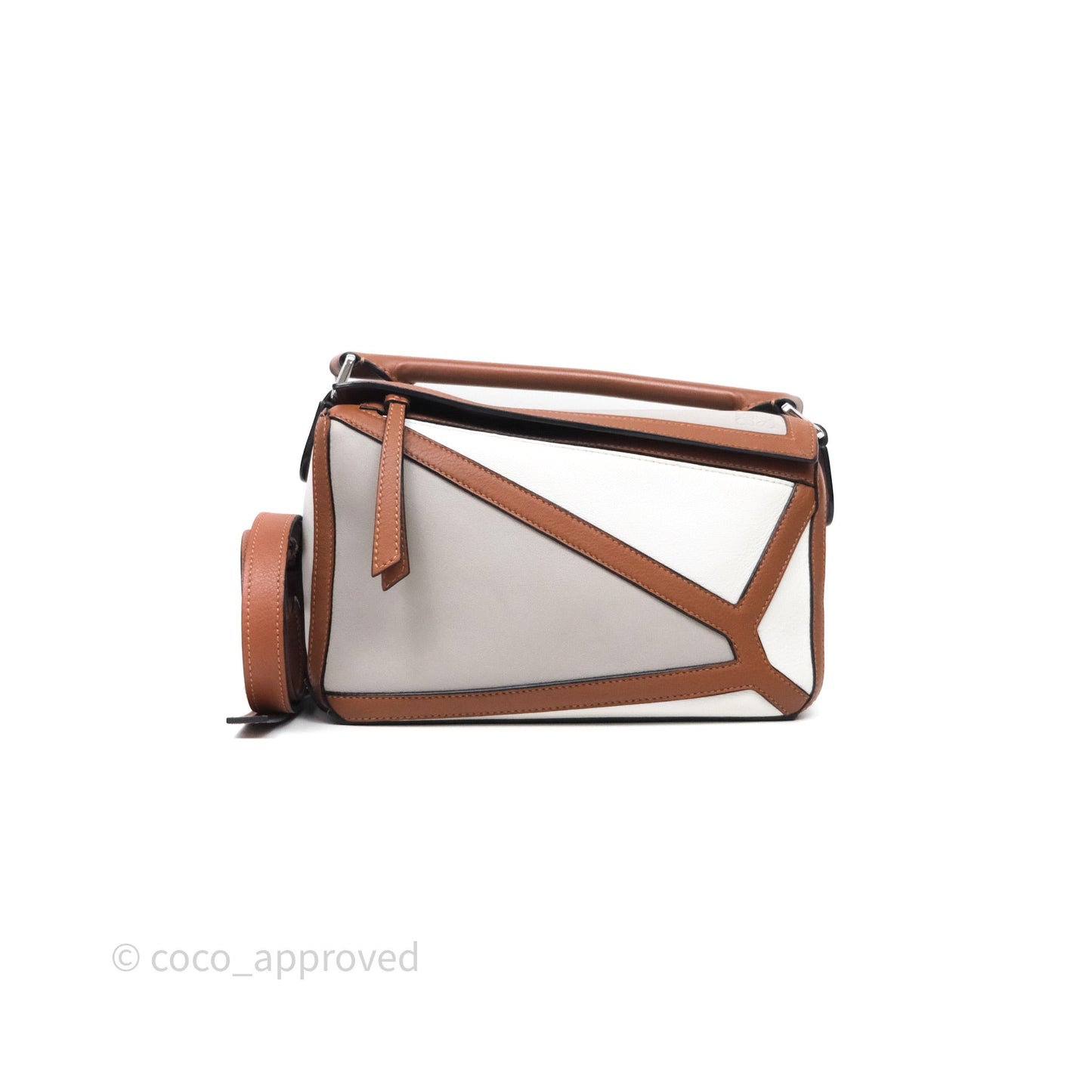 Loewe Small Graphic Puzzle Bag Ghost Soft White Calfskin