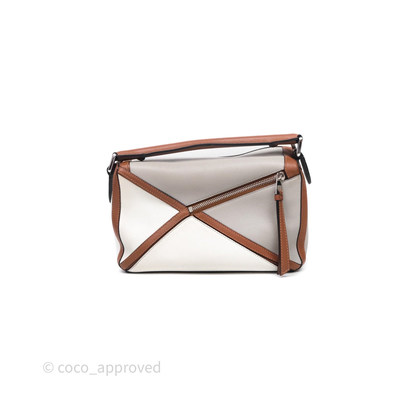 Loewe Small Graphic Puzzle Bag Ghost Soft White Calfskin