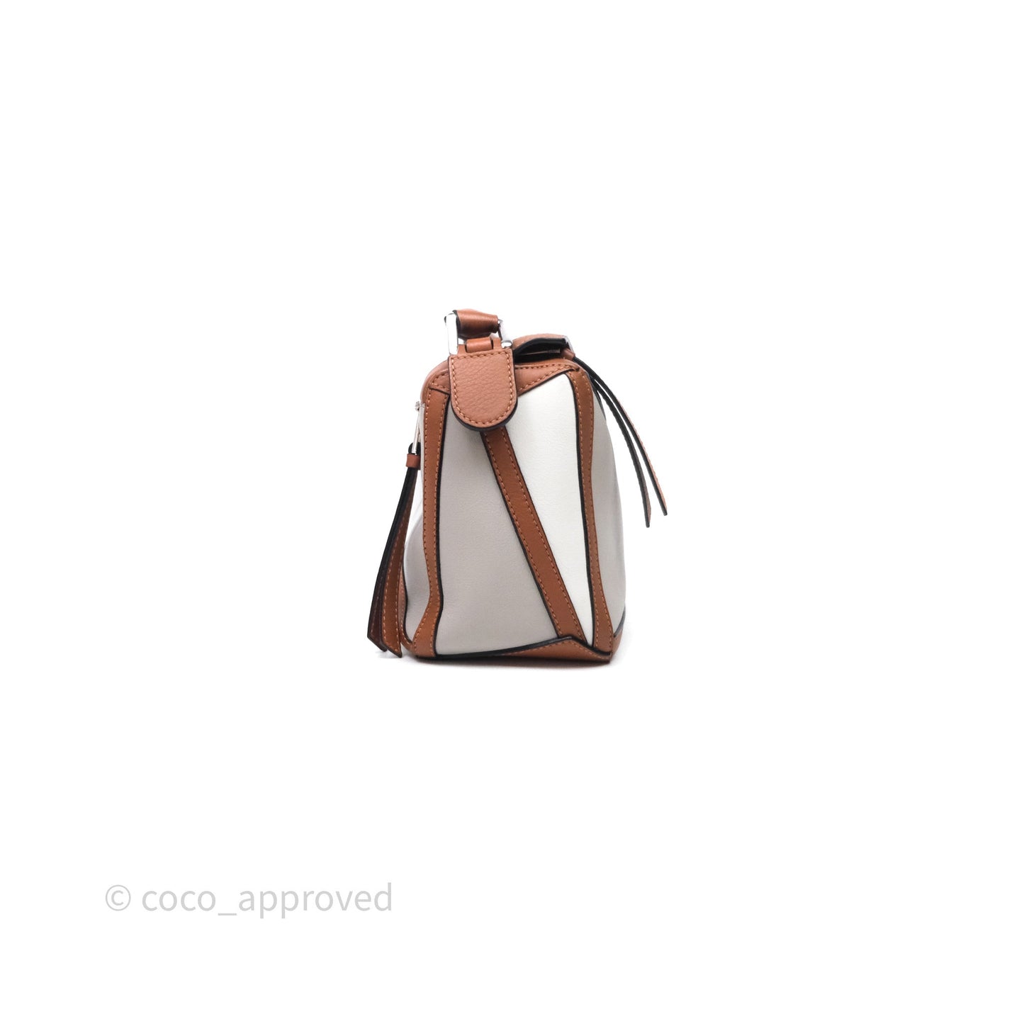 Loewe Small Graphic Puzzle Bag Ghost Soft White Calfskin
