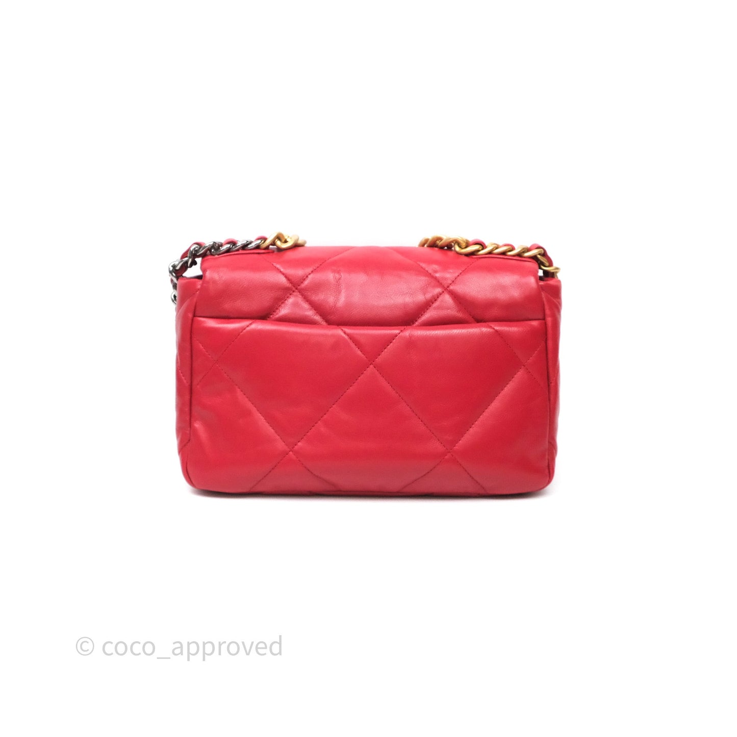 Chanel 19 Small Red Mixed Hardware