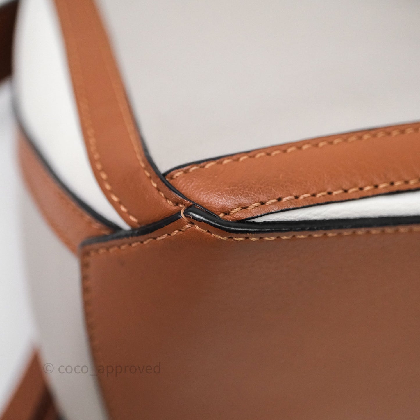 Loewe Small Graphic Puzzle Bag Ghost Soft White Calfskin
